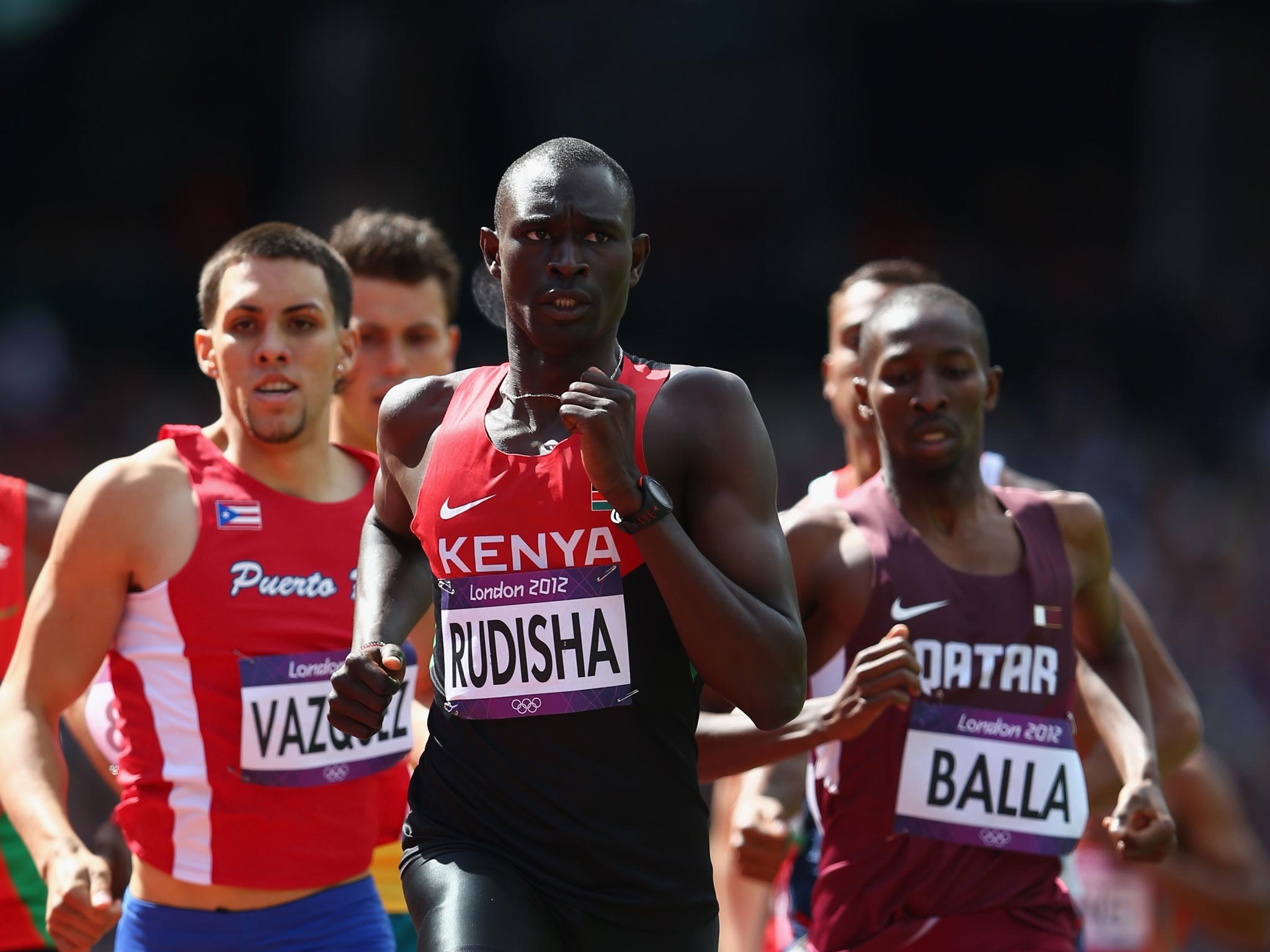 David Rudisha in action at the London Olympics