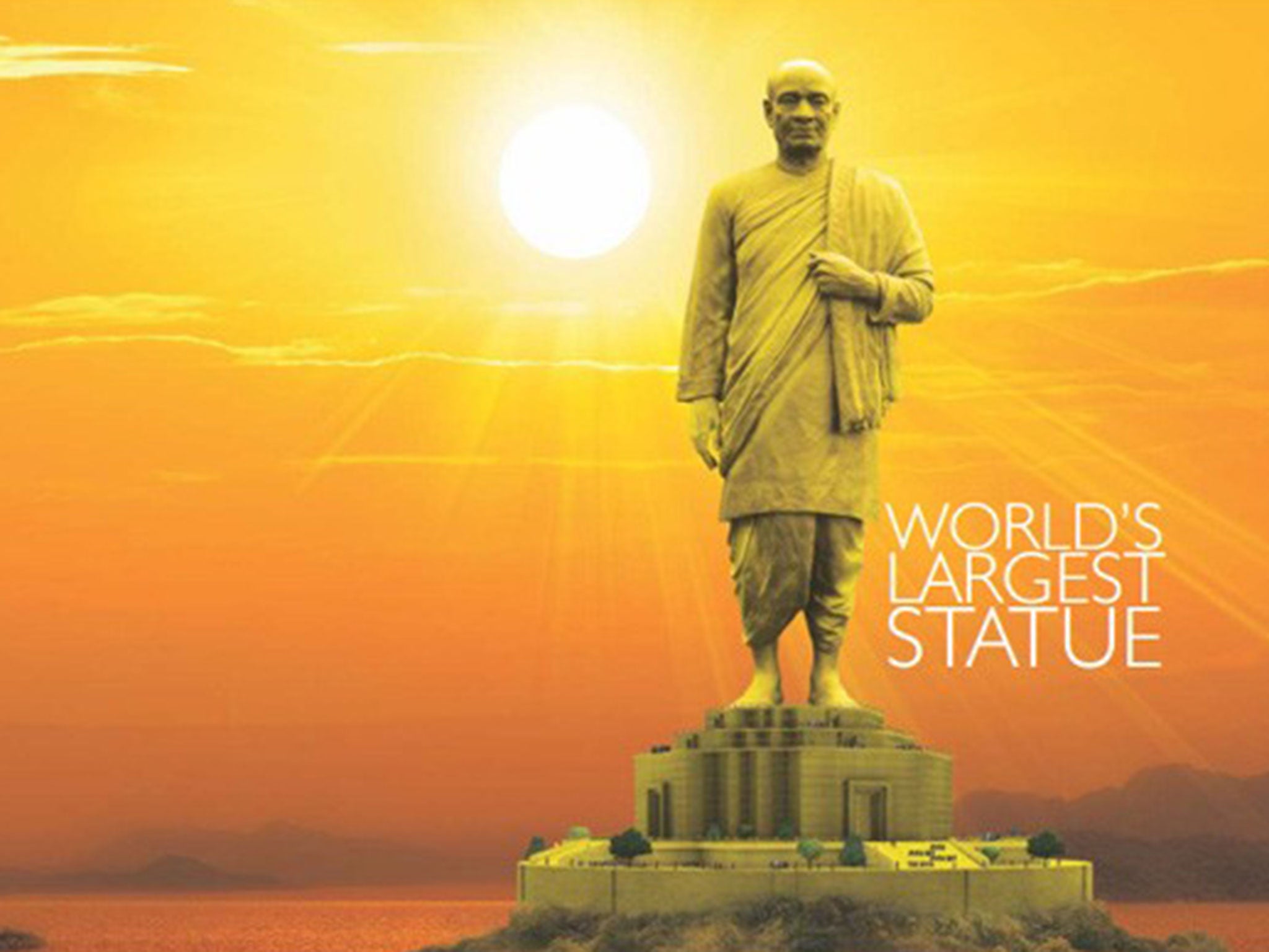 The plan is to build the statue of in the state of Gujarat