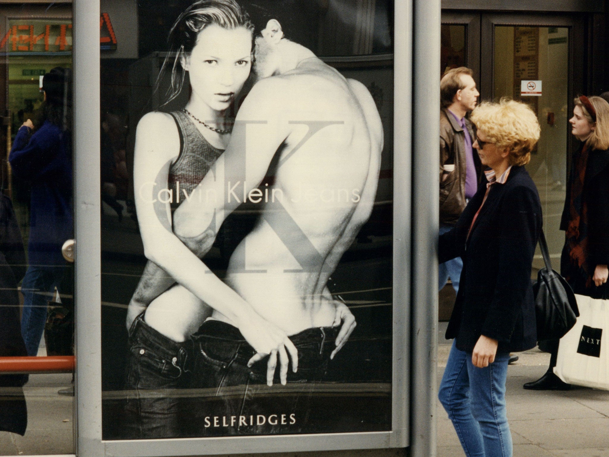 Kate Moss starred in the 1994 Calvin Klein advertising campaign