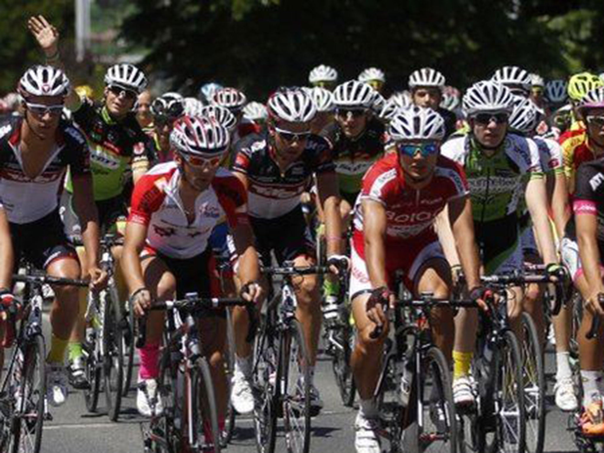 Riders taking part in the Sarajevo Grand Prix