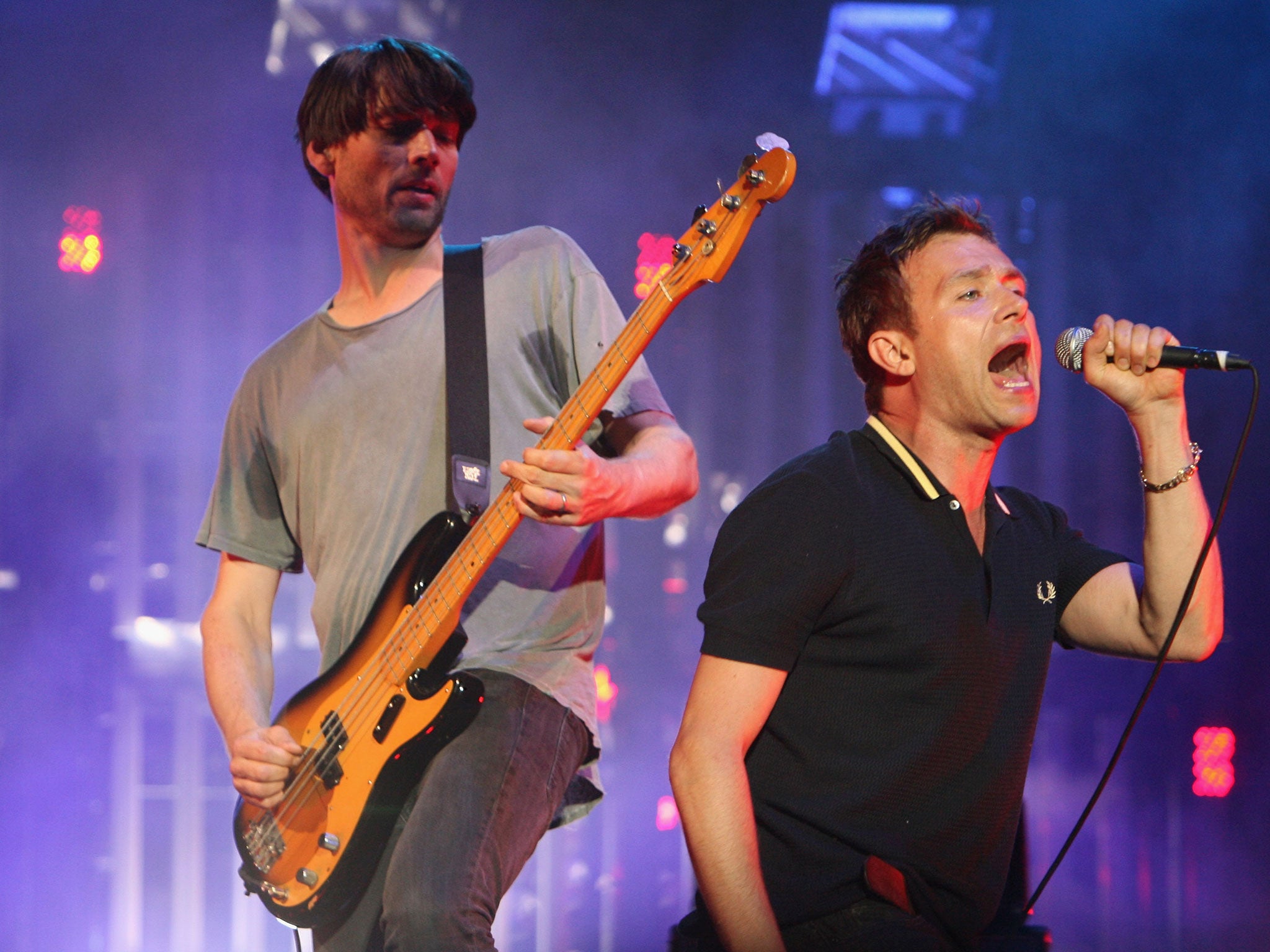 British band Blur perform live