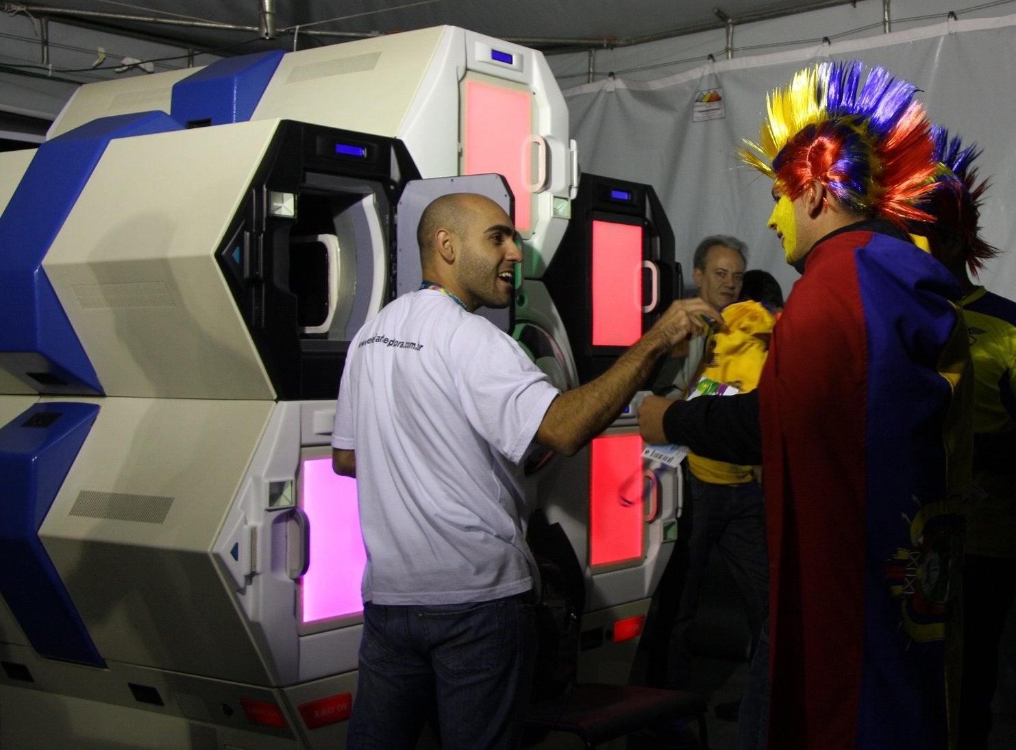 The Qylatron at Arena de Baixada stadium in Curitiba, Brazil.