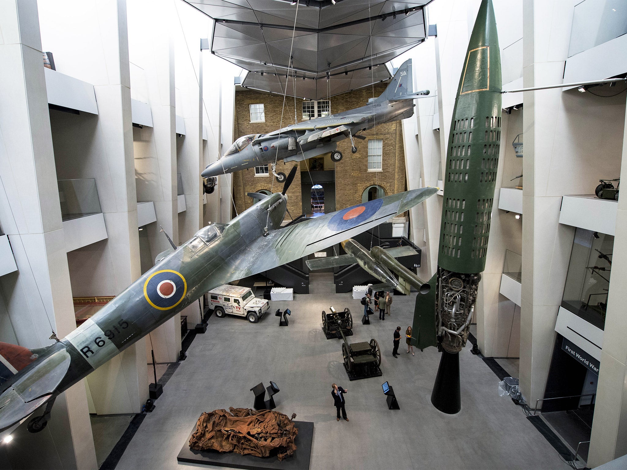 The new look atrium at the Imperial War Museum, London