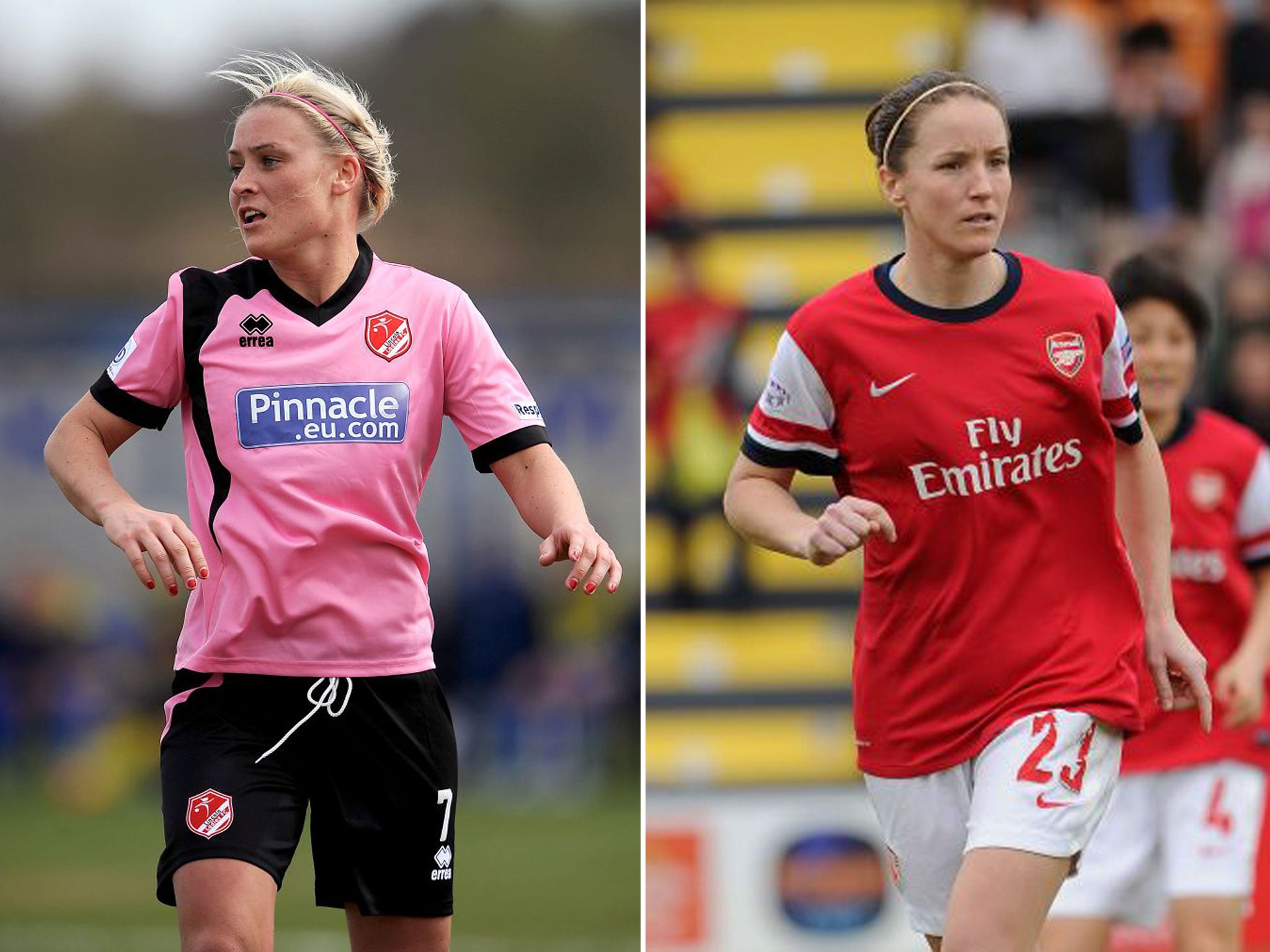 Megan Harris & Casey Stoney, footballers