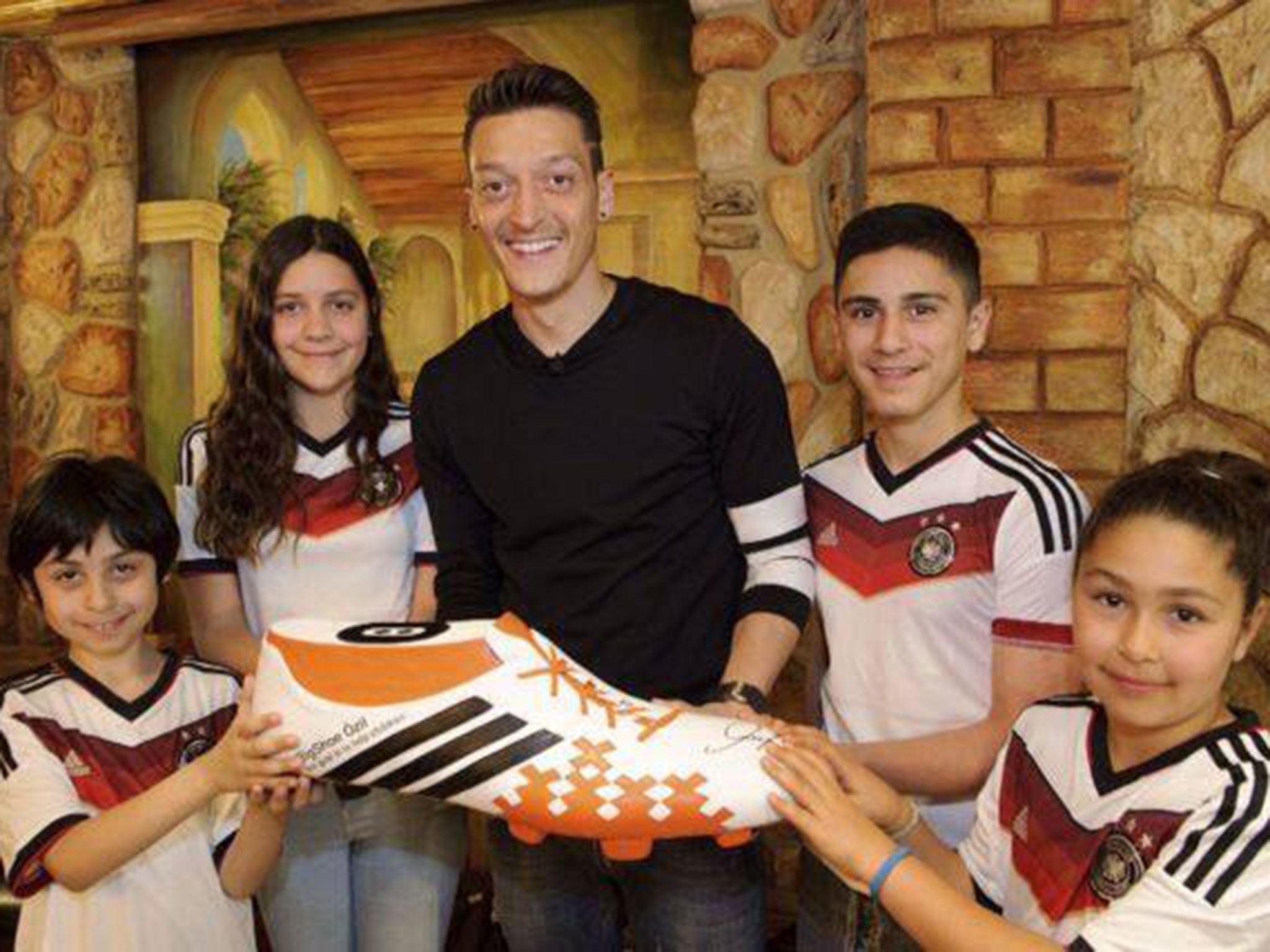 Mesut Özil posted this picture on his Facebook account