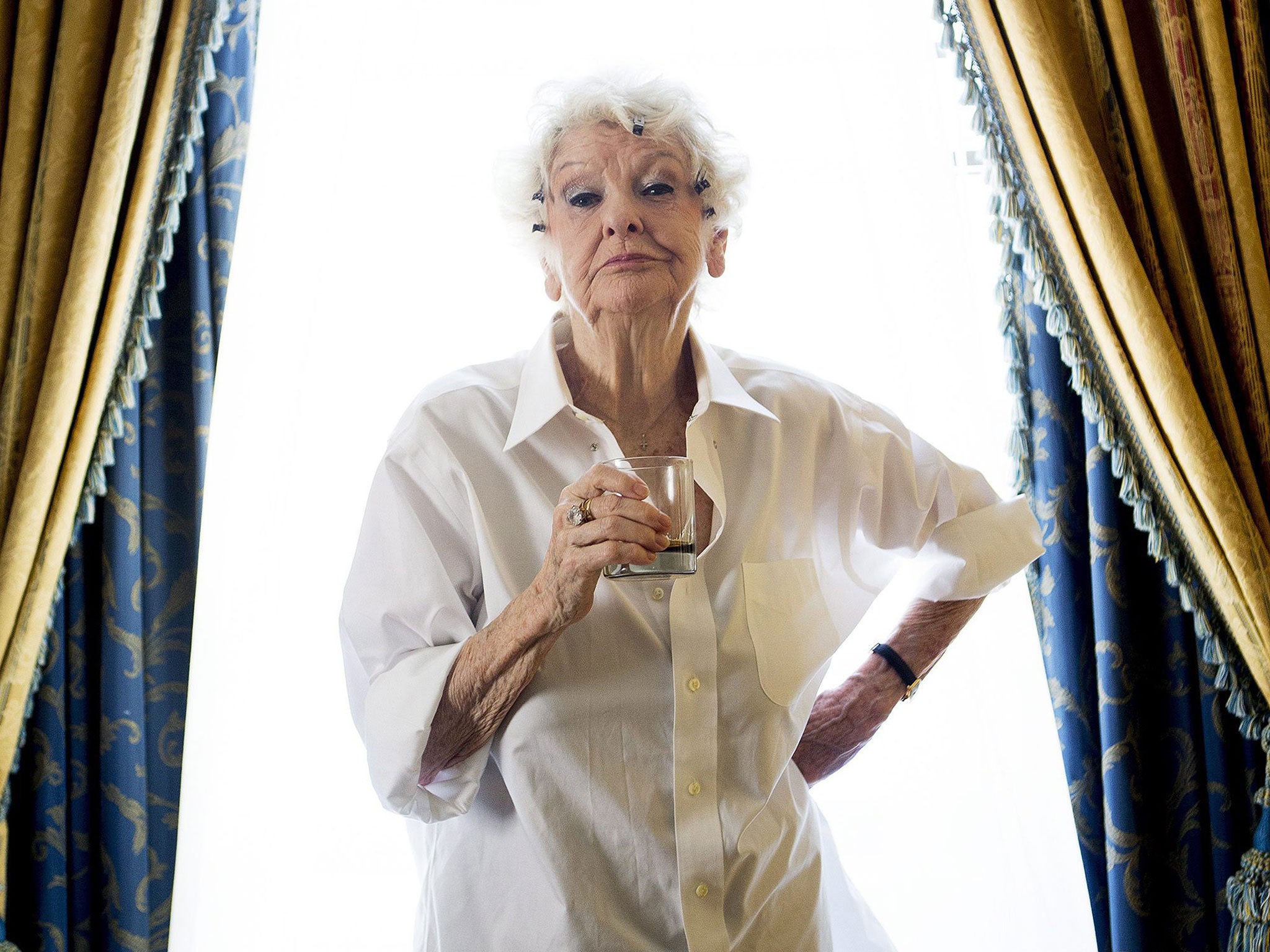 The three-time Emmy award winner Elaine Stritch