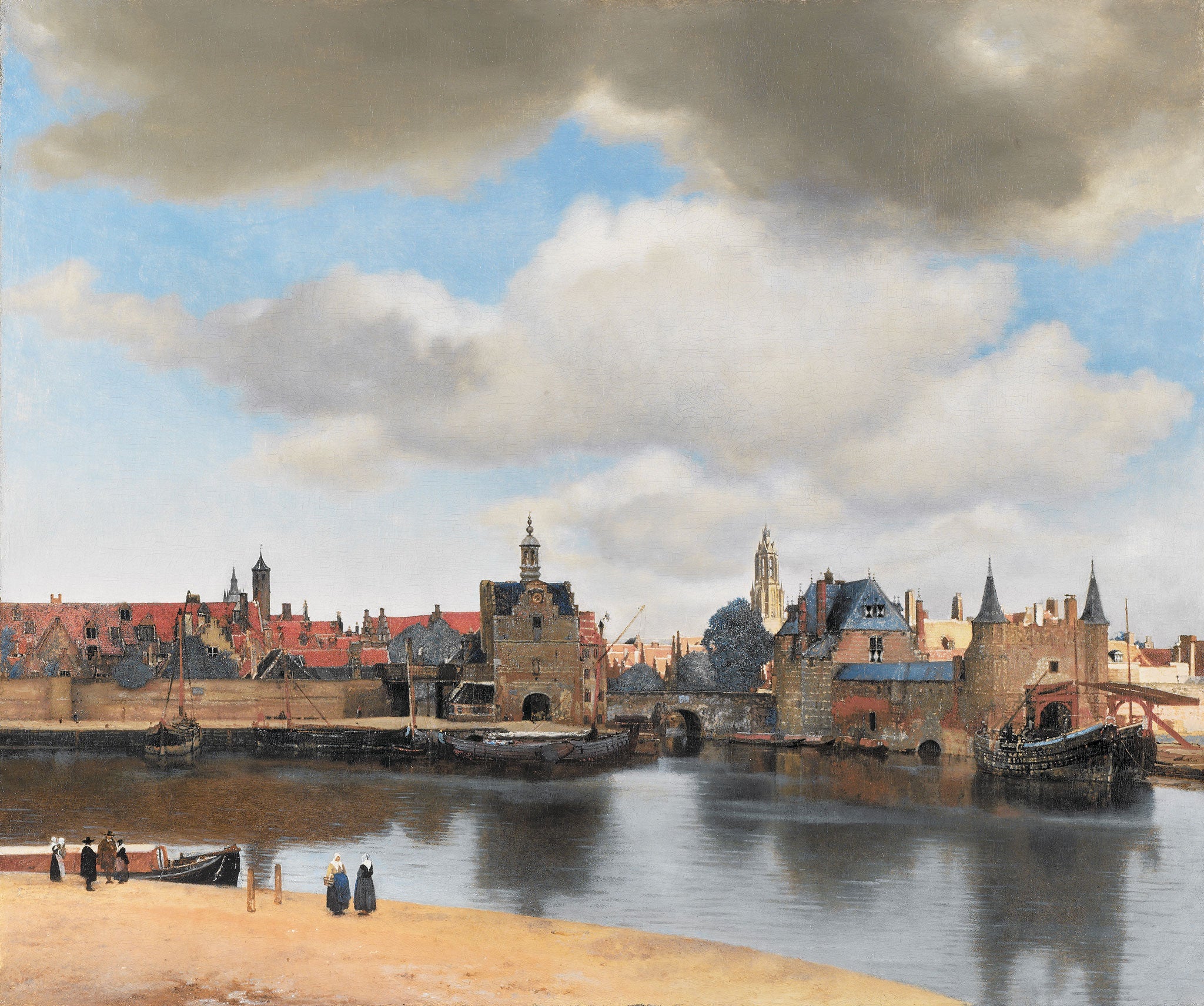 'View of Delft' by Johannes Vermeer, c. 1660-1661 (Mauritshuis Gallery)