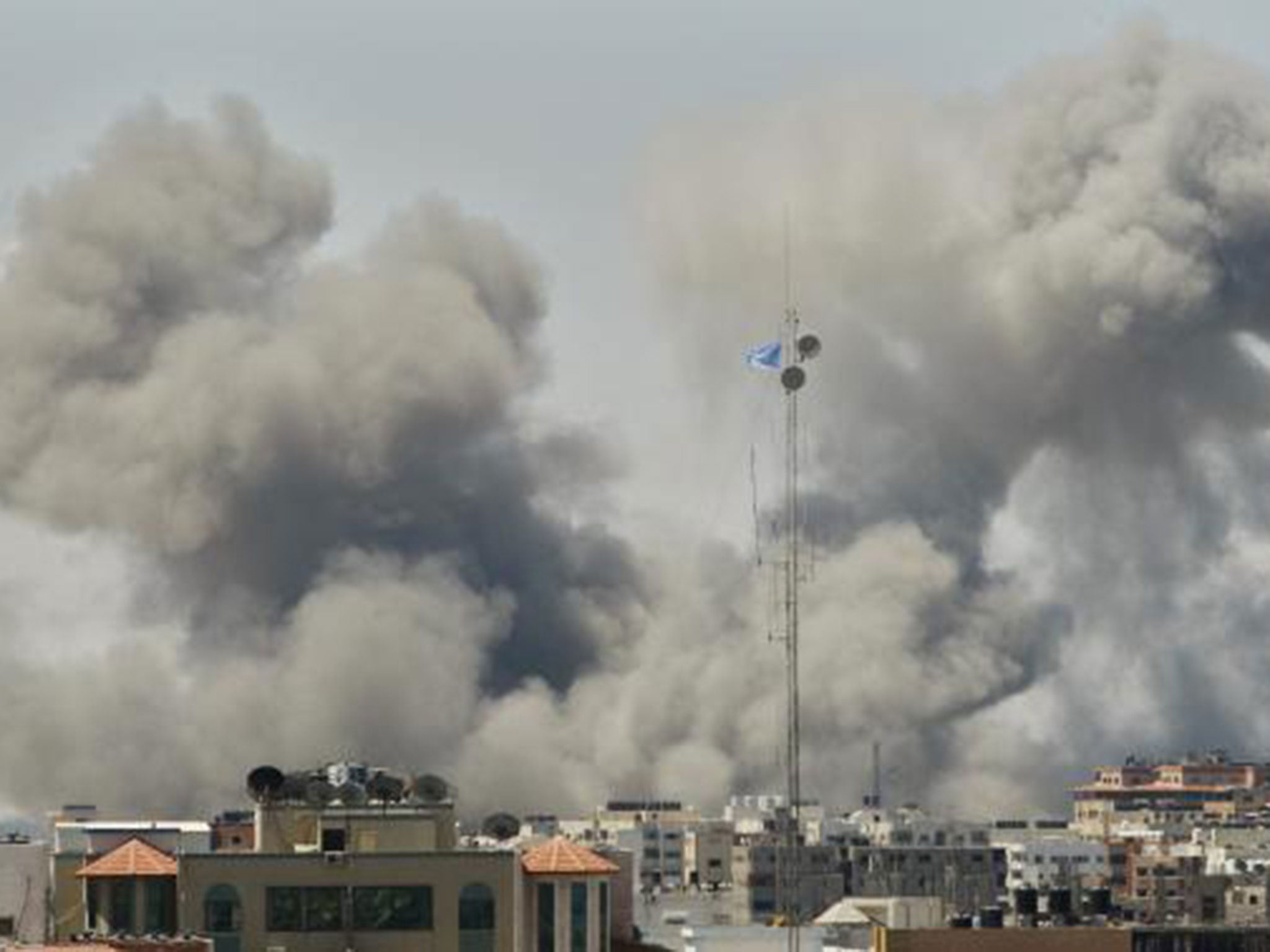 Heavy tank fire in eastern Gaza led to at least 20 deaths