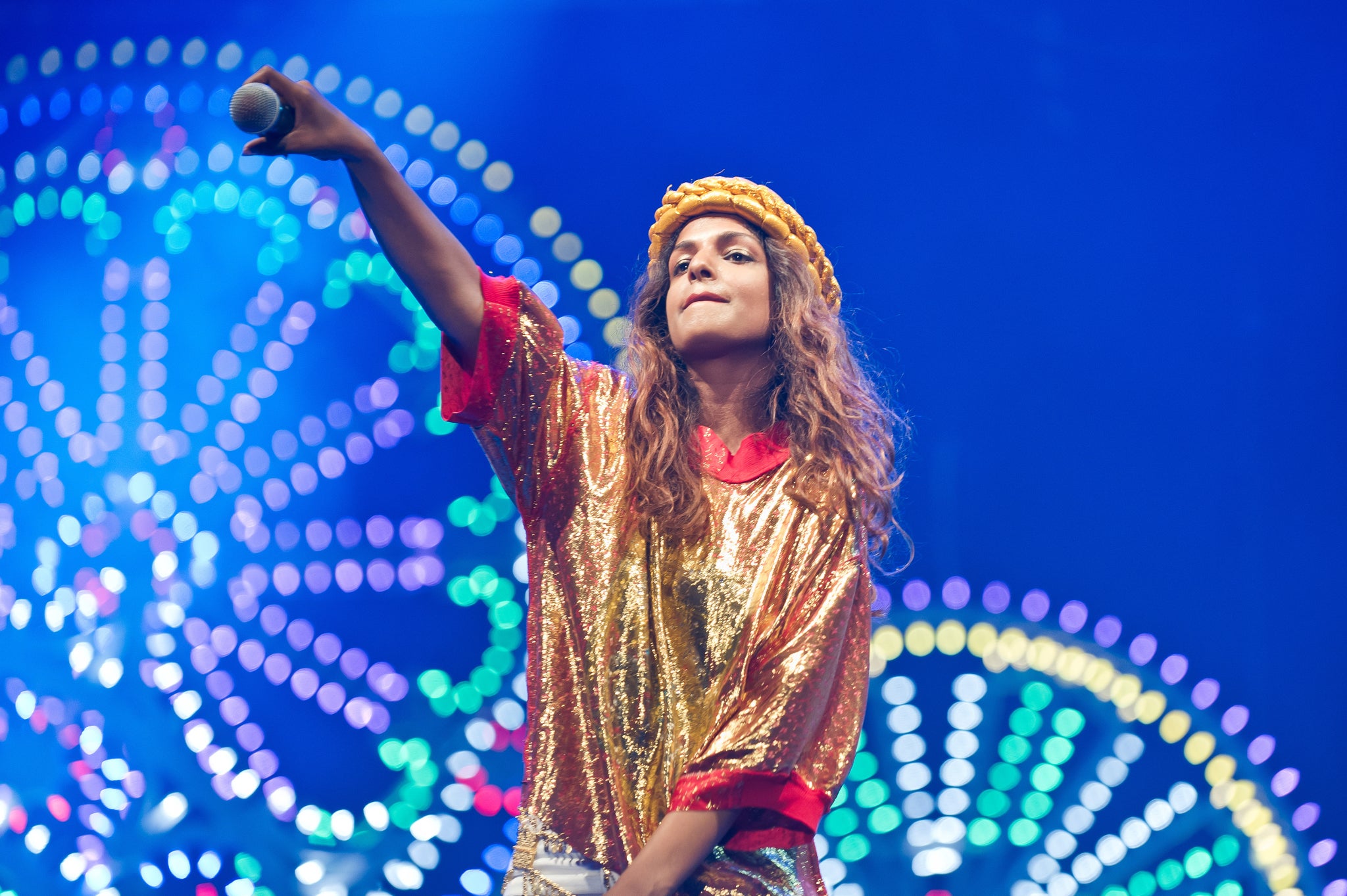 MIA perform at Lovebox 2014 in Hackney's London Fields