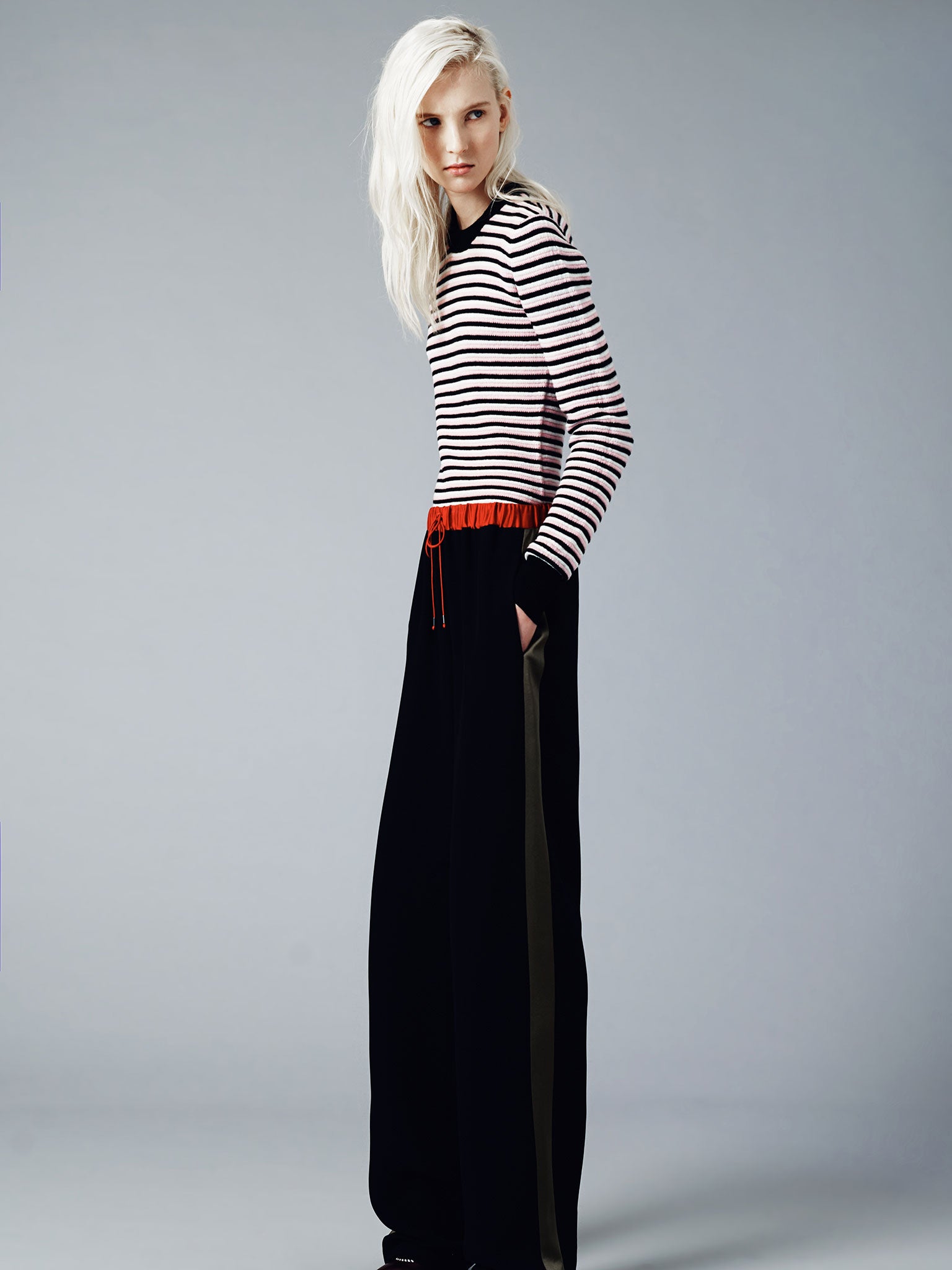 Model wears By David Phelan Jonathan Saunders prefall 2014