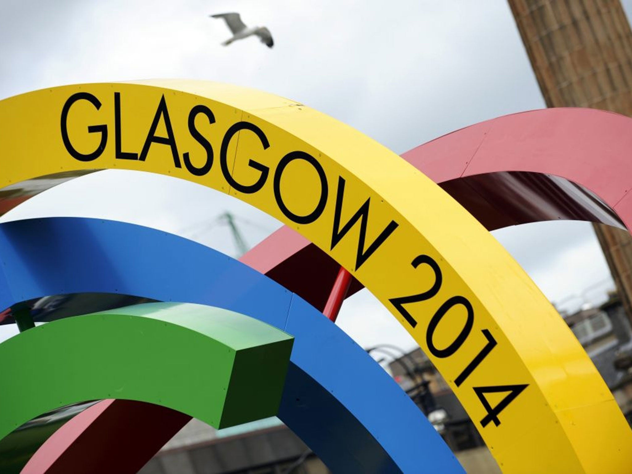 Two men have been arrested in Glasgow on suspicion of assault, one of the men is believed to be part of the Indian Commonwealth Games contingent