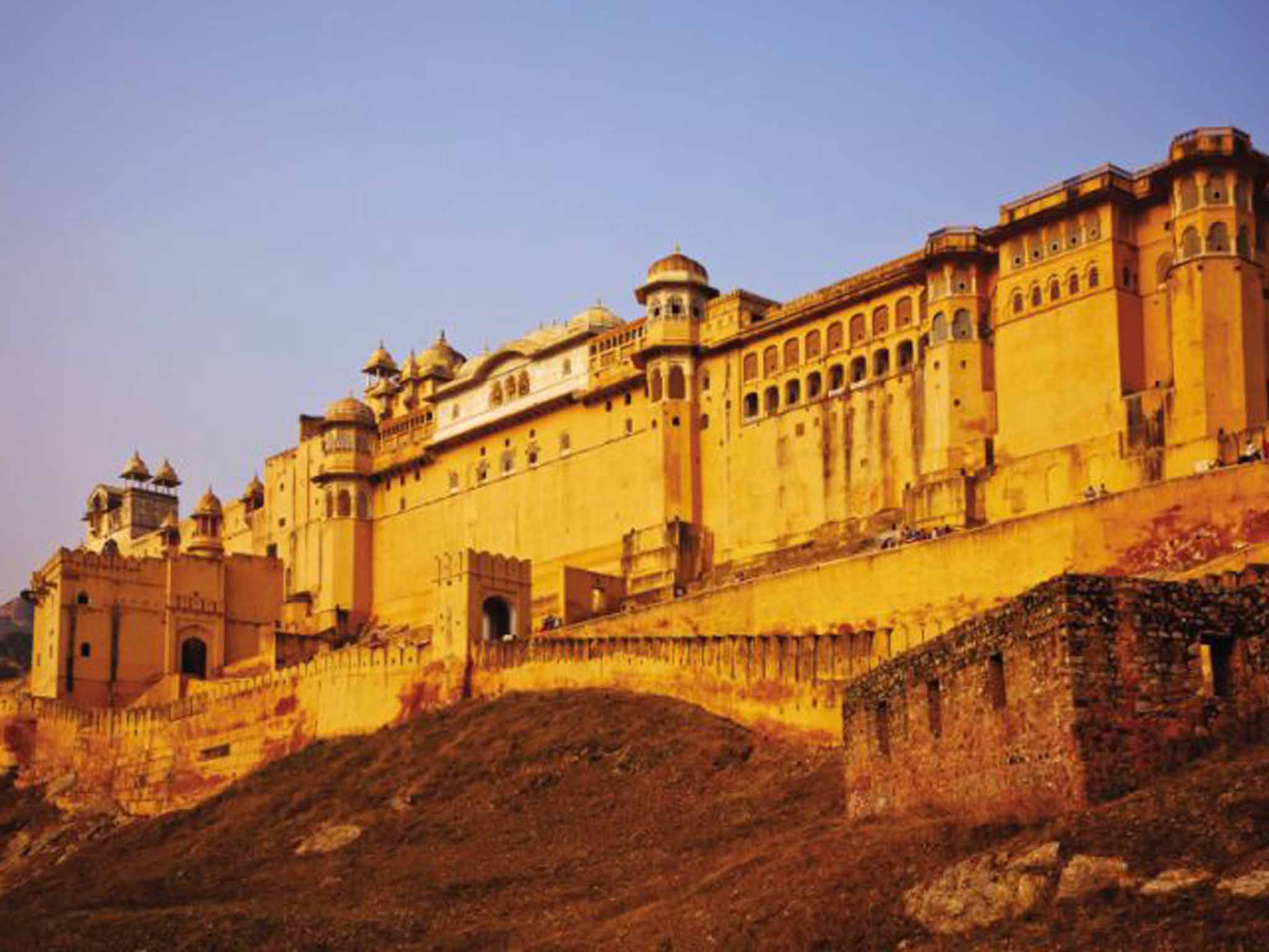 Mellow yellow: the Amber Palace in Jaipur