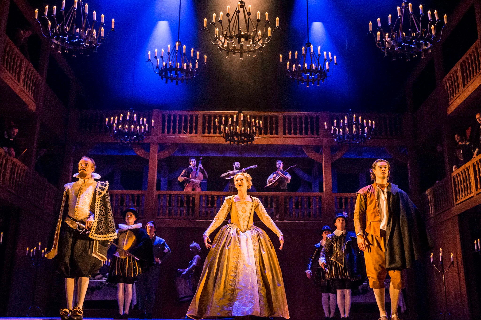 A scene from Shakespeare in Love at the Noel Coward Theatre