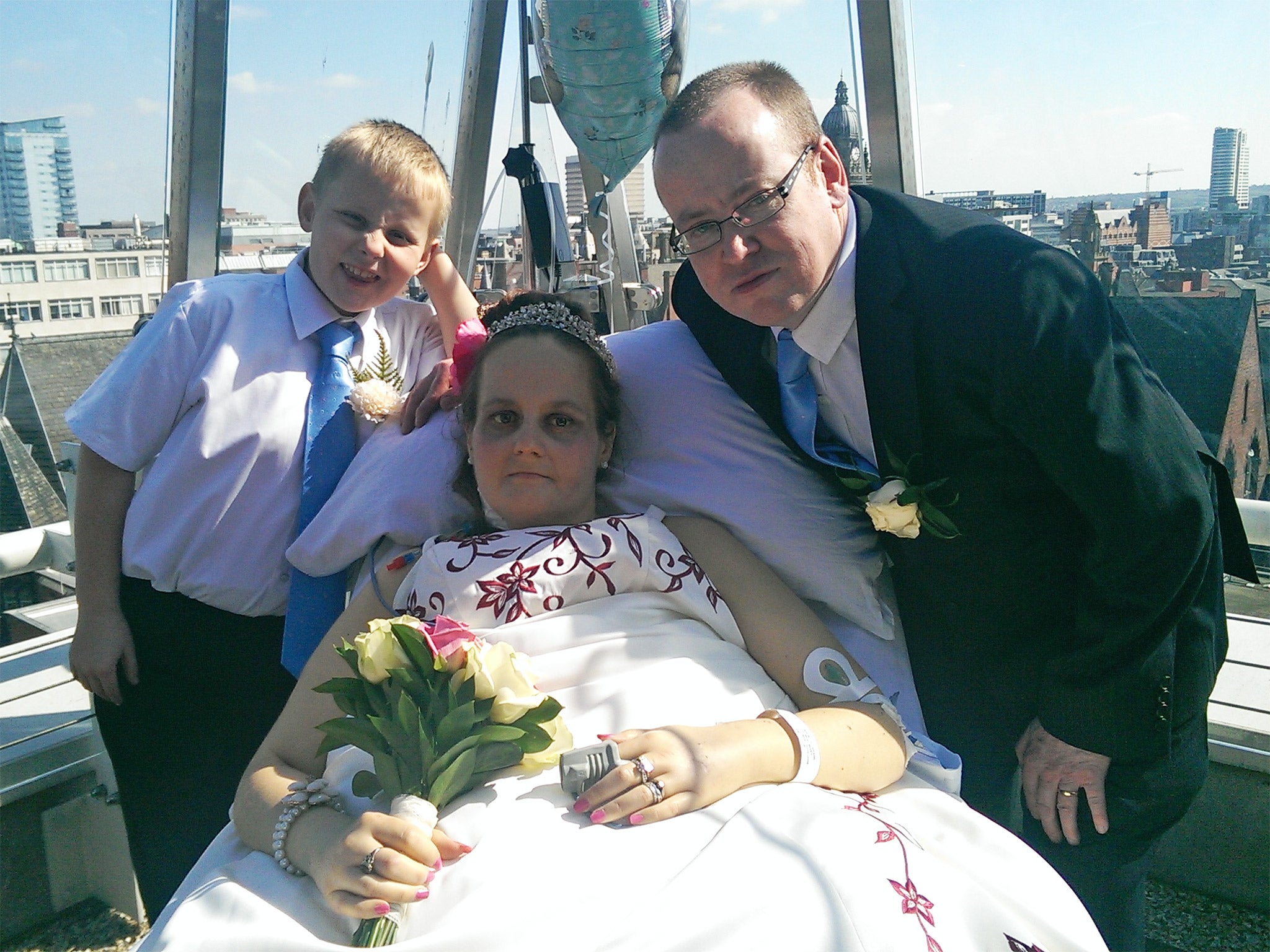 Donna and Paul Wheatley at their wedding