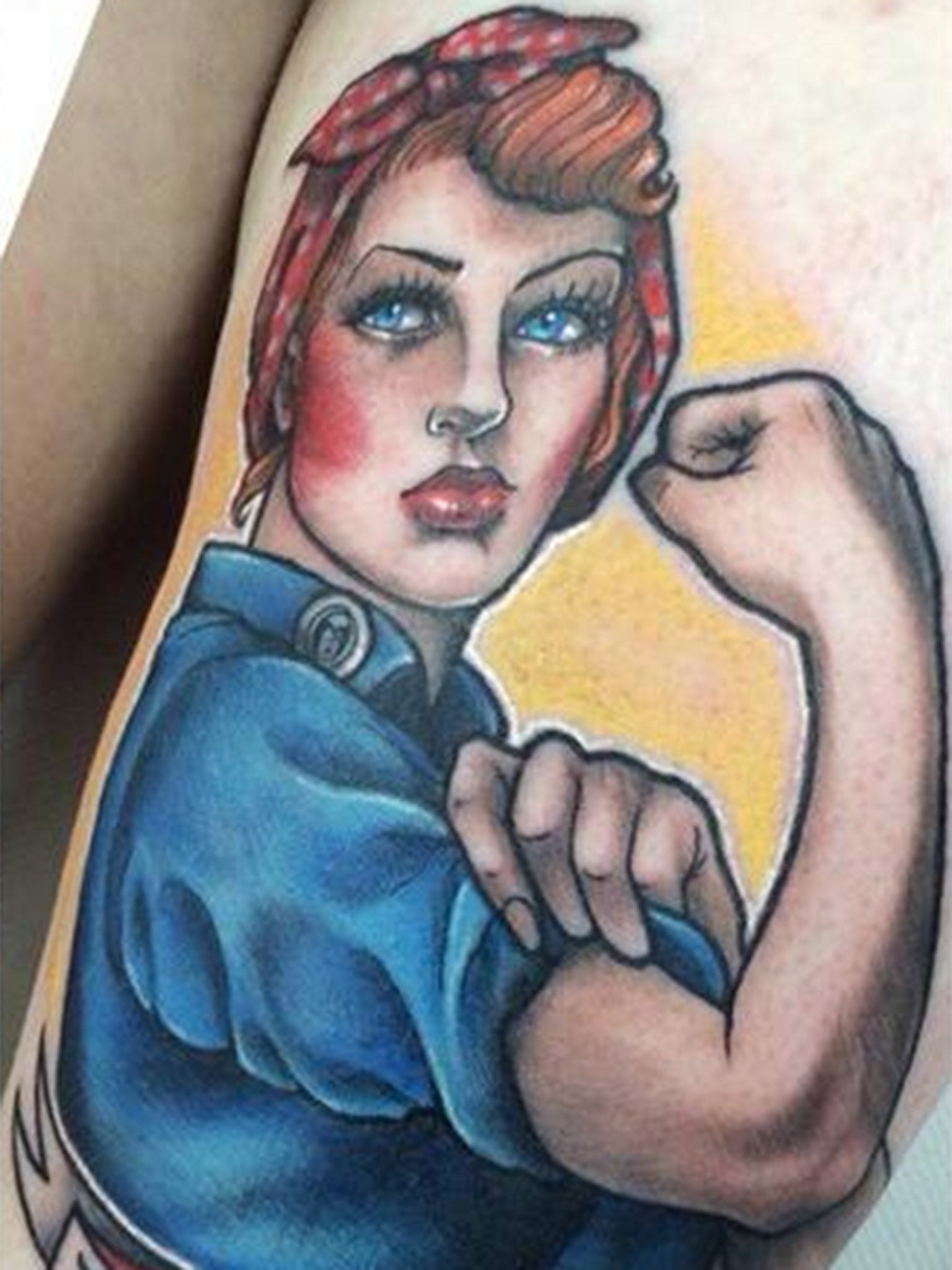 Emily Reynolds' tattoo. 'I feel like it really communicates something basic about feminism,' said the feminist blogger