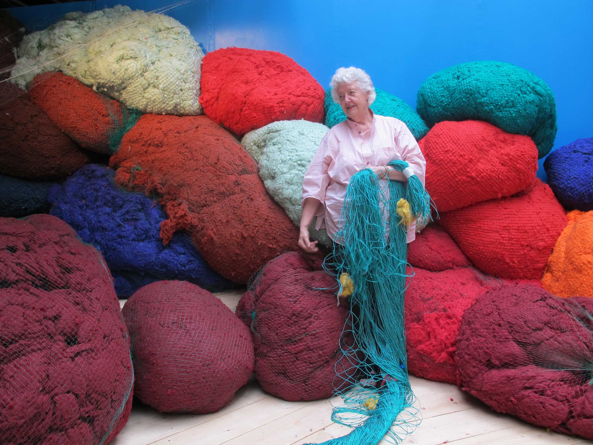 Bundle of joy: Sheila Hicks in her Paris studio