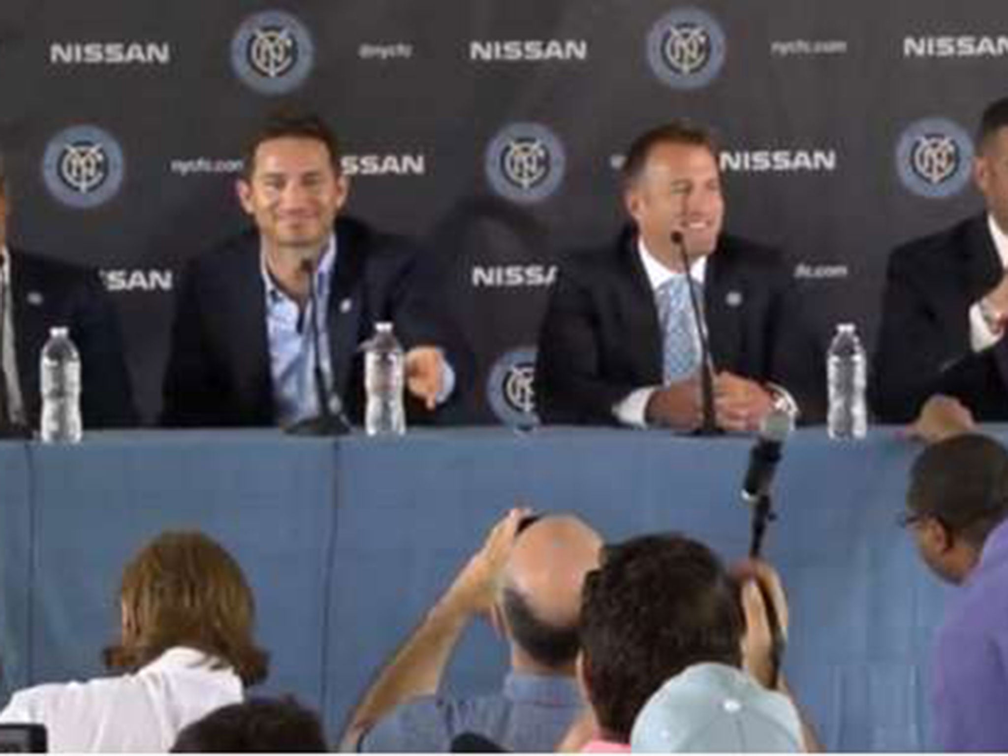 Frank Lampard is presented as a New York City FC player