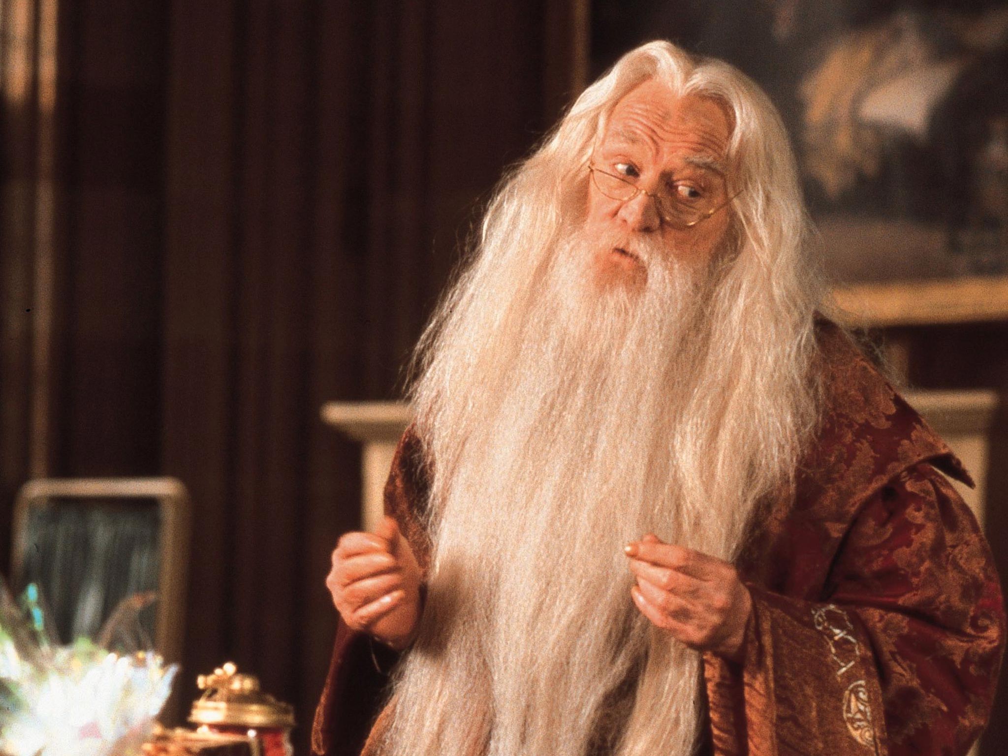 Albus Dumbledore is headmaster of Hogwarts in JK Rowling's Harry Potter books