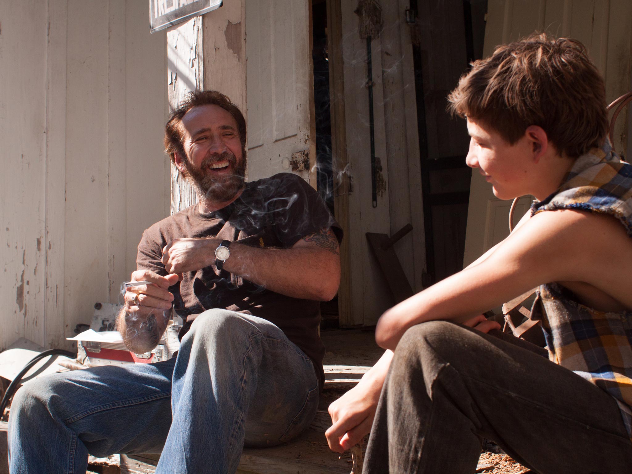 Southern charm: Nicolas Cage and Tye Sheridan in ‘Joe’