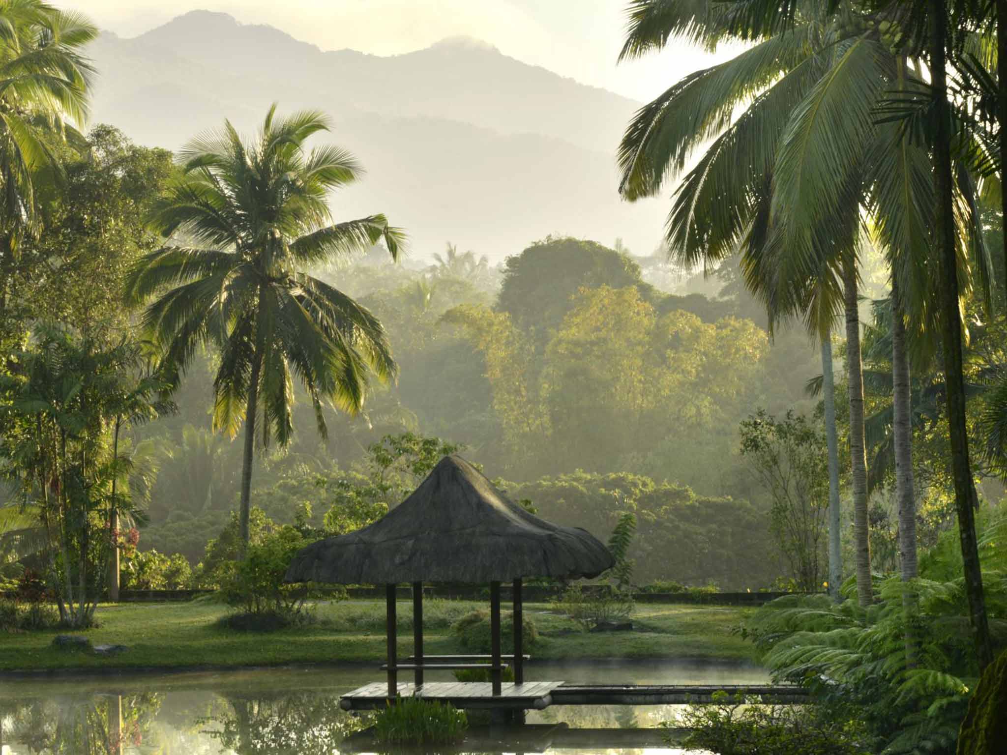 Green and serene: the lush setting of the Farm at San Benito