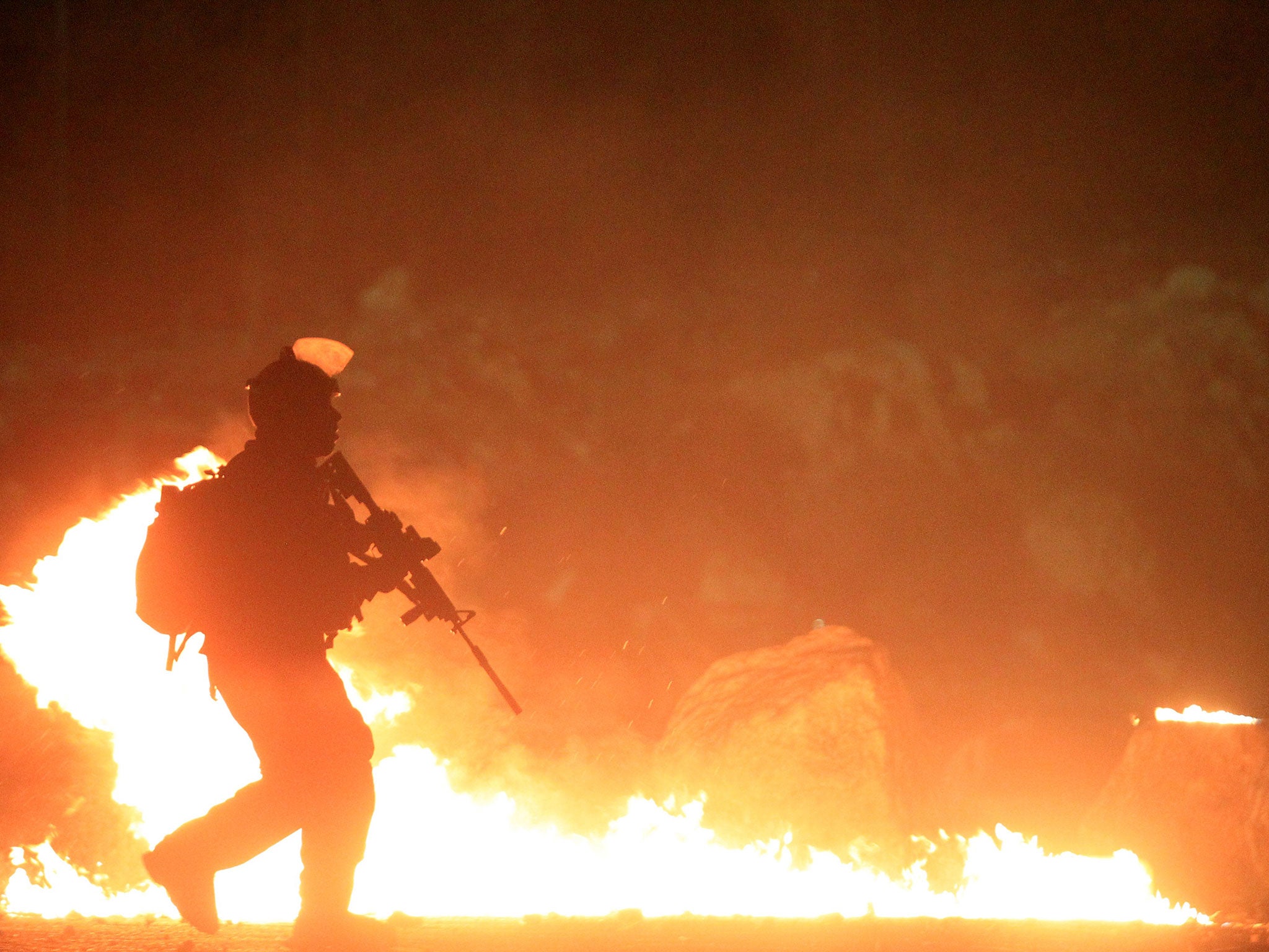 Israeli police and protestors clashed in Qalandiya just west of Jerusalem