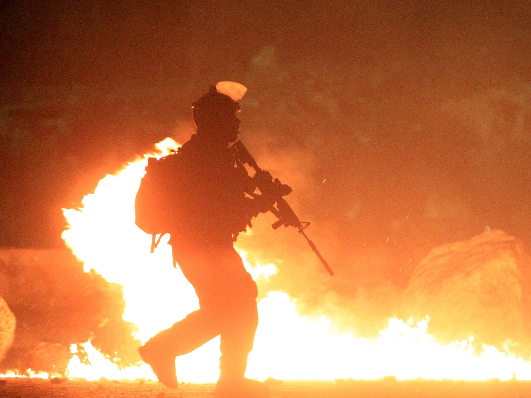 The protests in Qalandiya that saw at least two people die last night and hundreds more injured