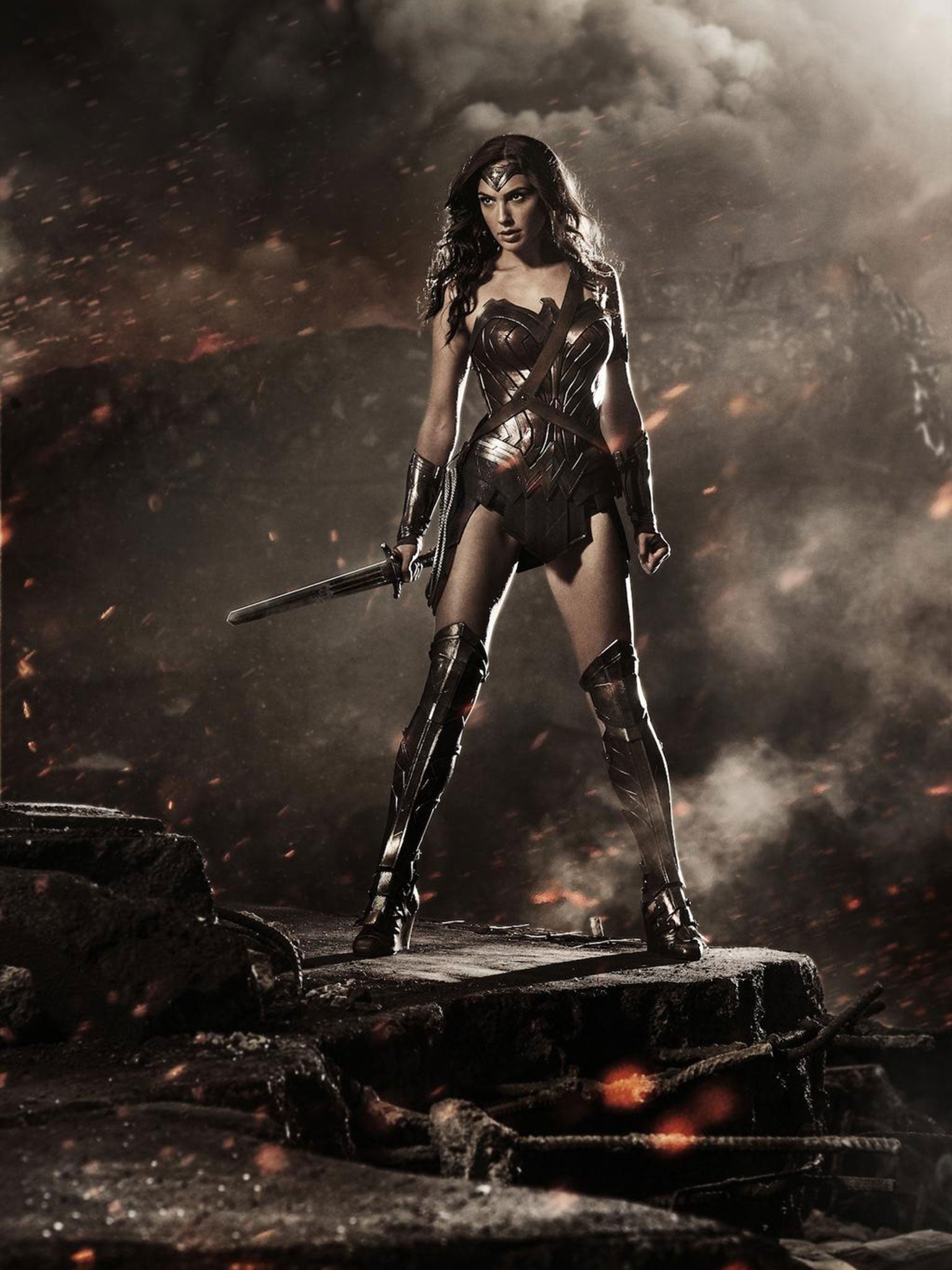 First picture of Gal Gadot as Wonder Woman