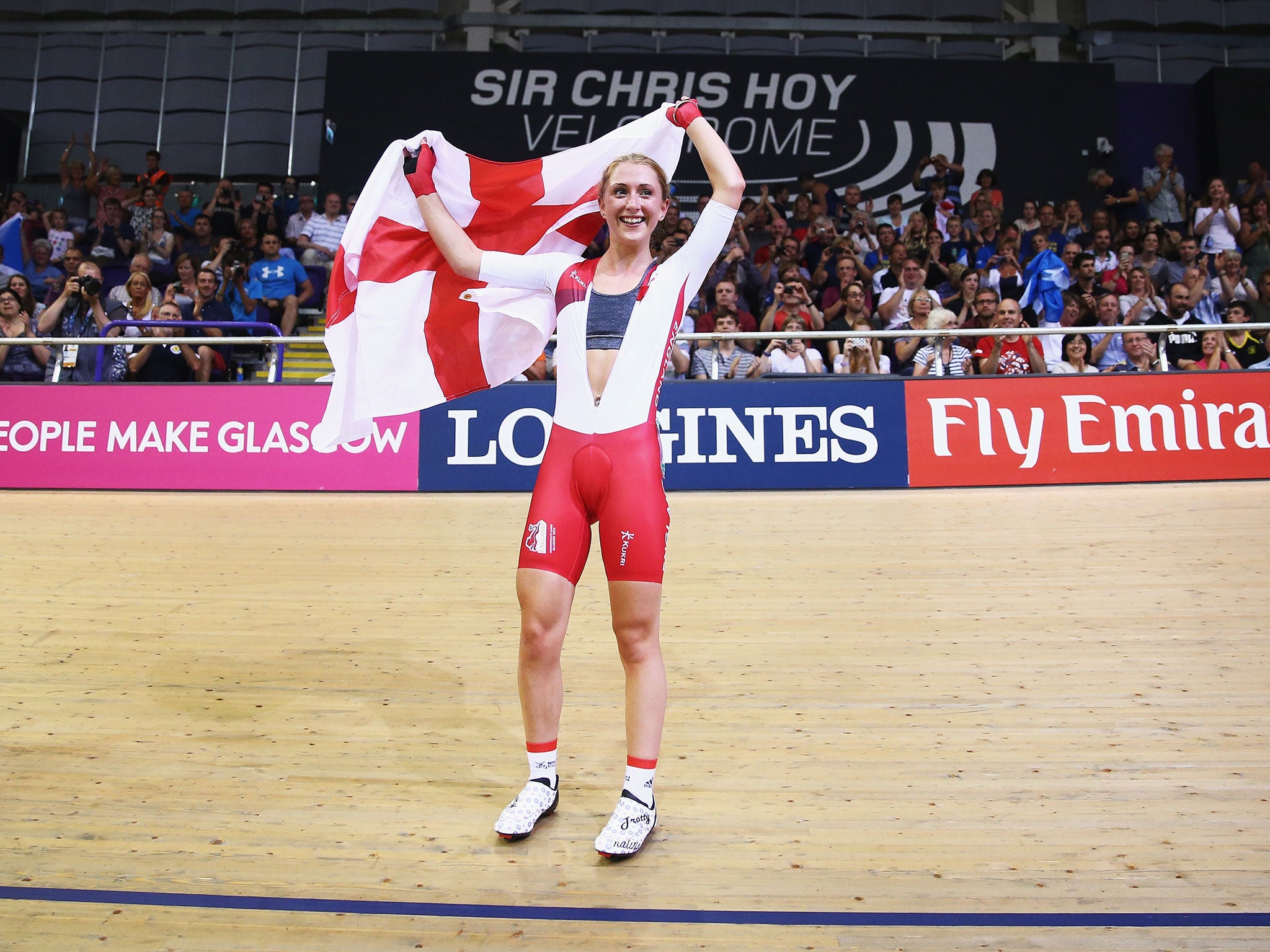 Laura Trott triumphs in the Commonwealth women’s 25km points race