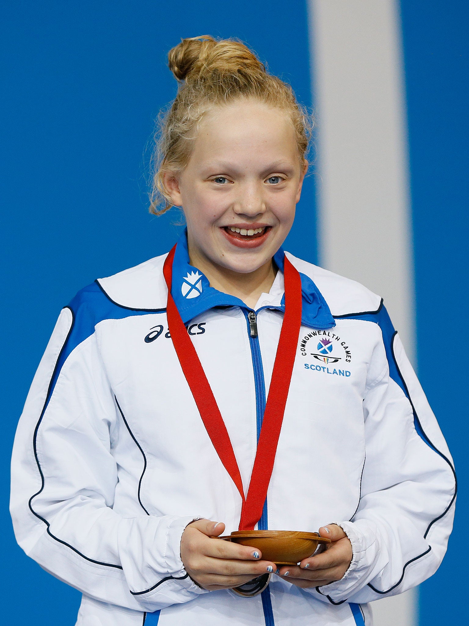 Erraid Davies, aged just 13 and from the Shetland Isles, won bronze in the para-sport 100m breaststroke