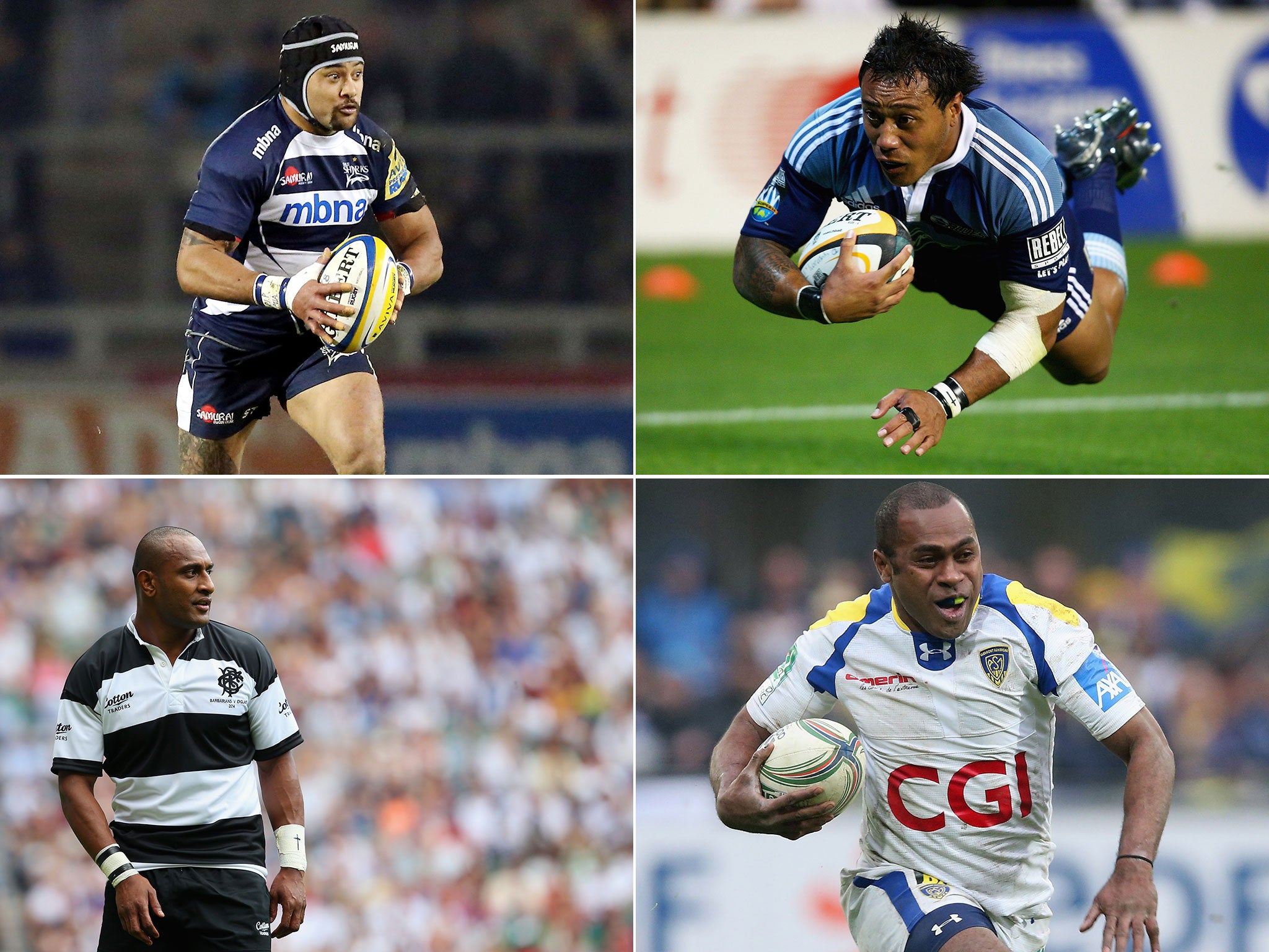 Anthony Tuitavake, Sam Tuitupou, Joe Rokocoko and Sitiveni Sivivatu