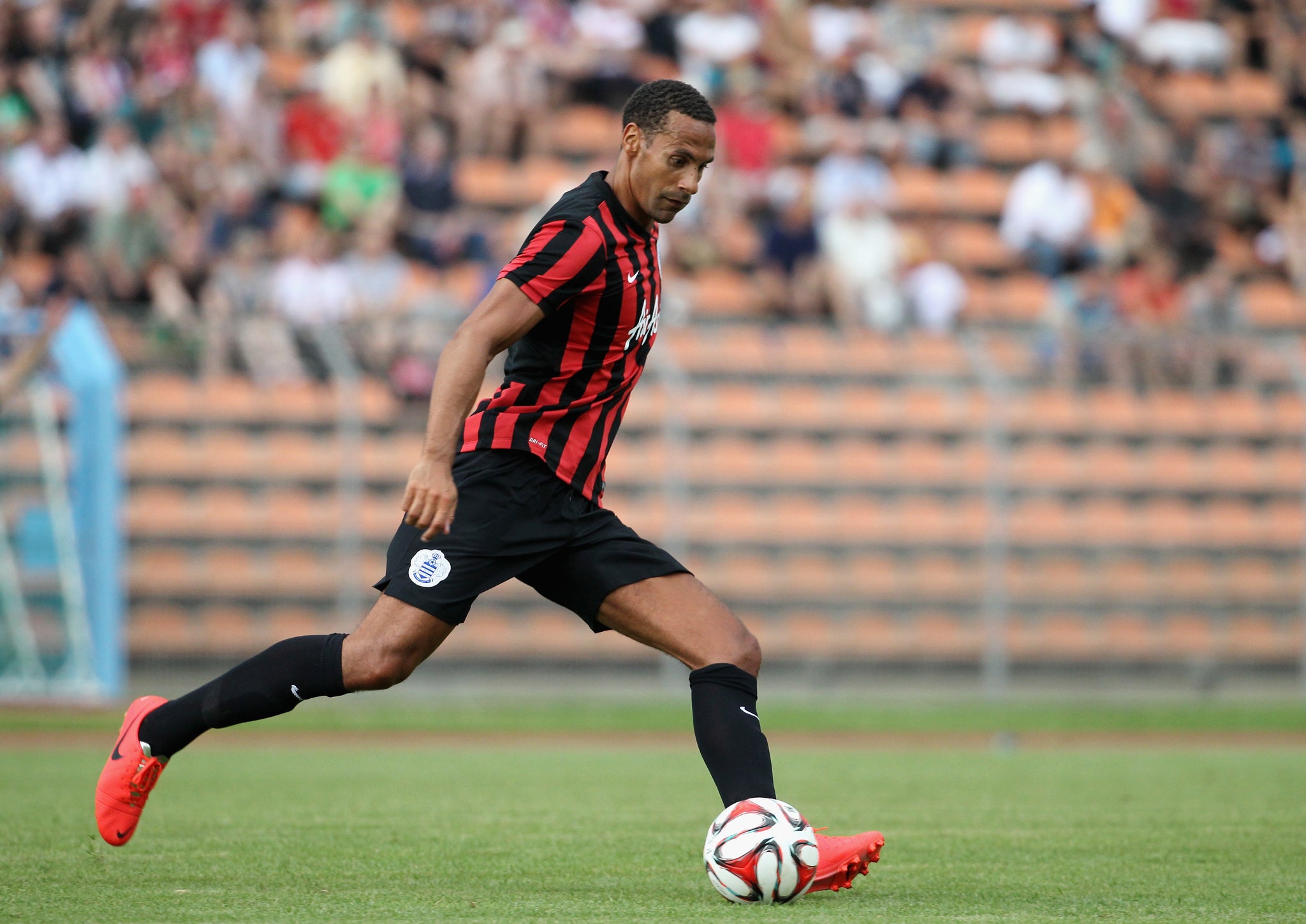 Rio Ferdinand made his QPR debut against RasenBallsport Leipzig this weekend