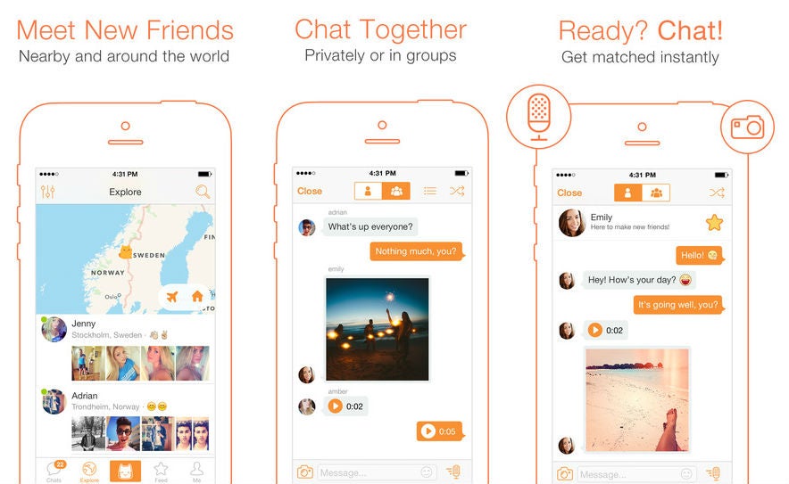 MeowChat: Set up group chats with or one-on-one conversations with strangers.