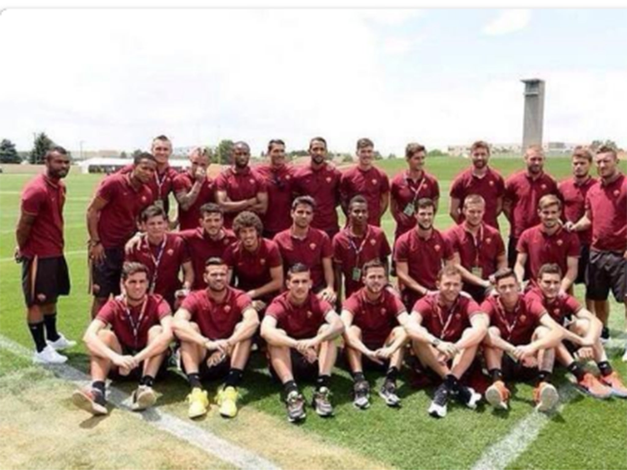 Ashley Cole with his new team-mates