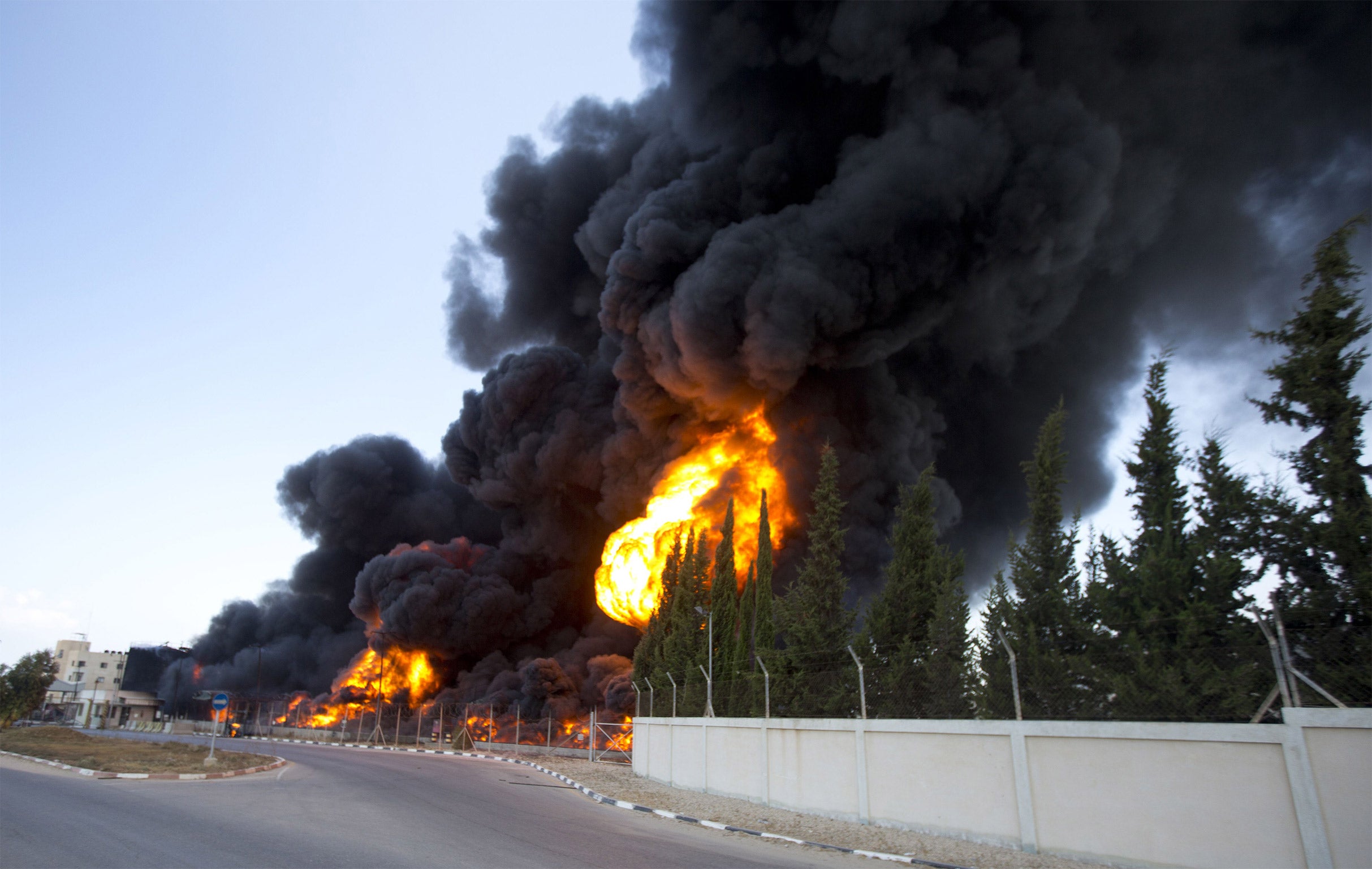 Gaza City's only power station was hit by Israeli shelling last week (Getty)