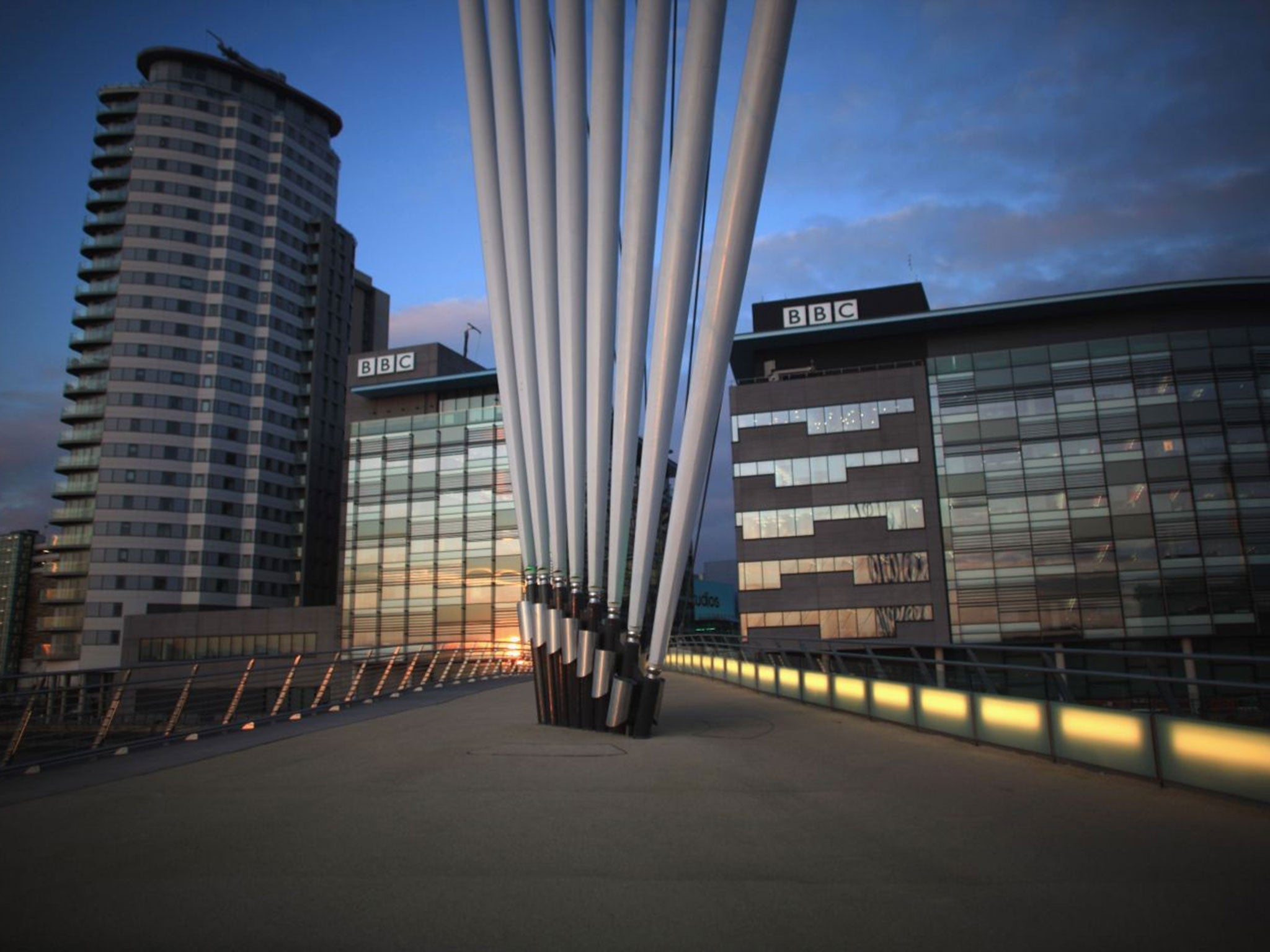 Media City, Manchester – The waterfront centre for digital creativity, learning and leisure, overlooking the Manchester Ship Canal