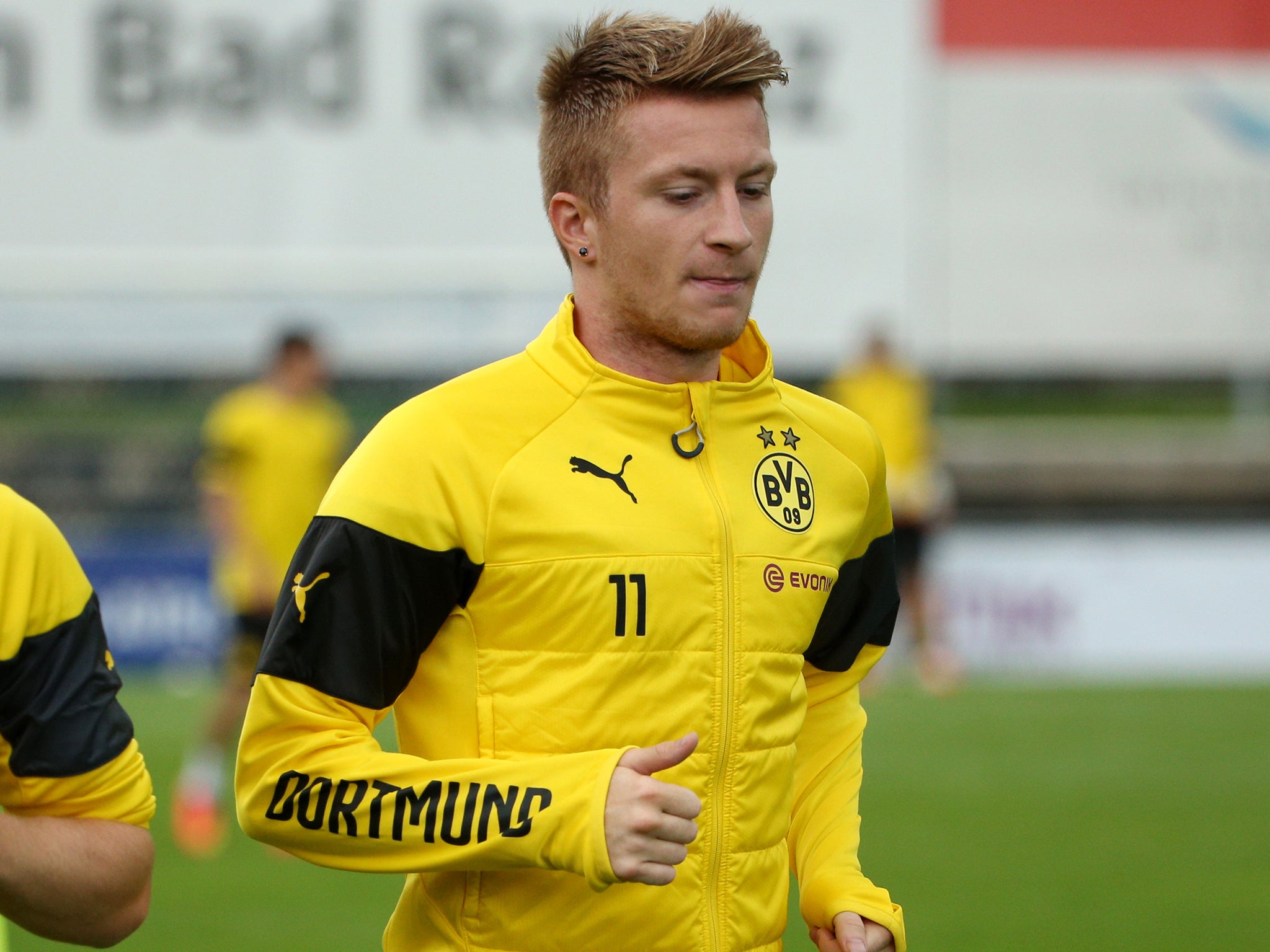 Marco Reus in pre-season training with Borussia Dortmund