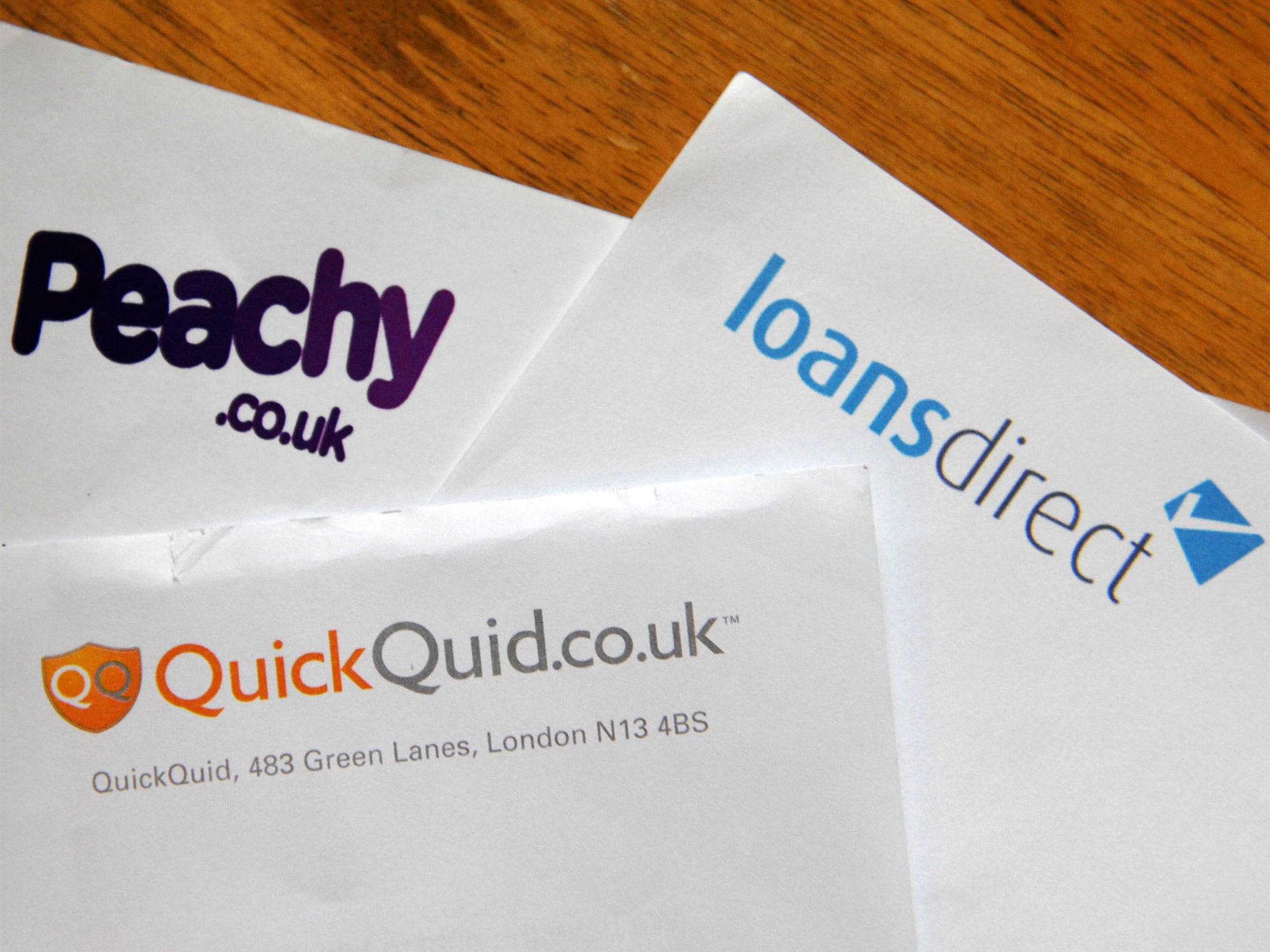 The letter heads of three payday loan companies chasing Ian Jordan, before he took his own life