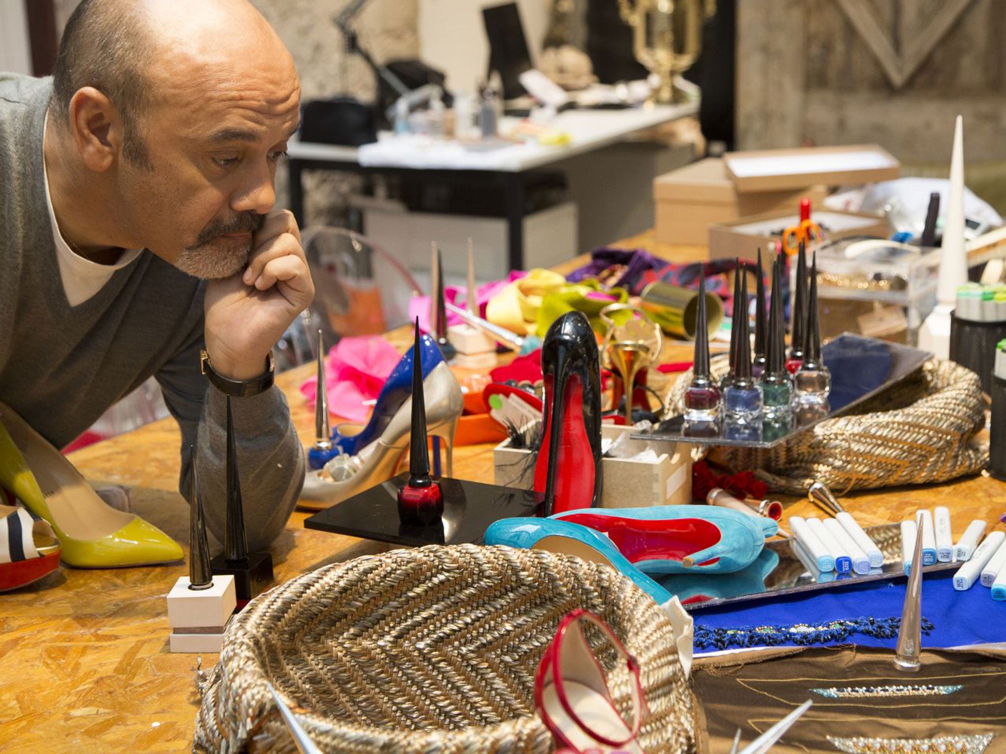 Christian Louboutin at work