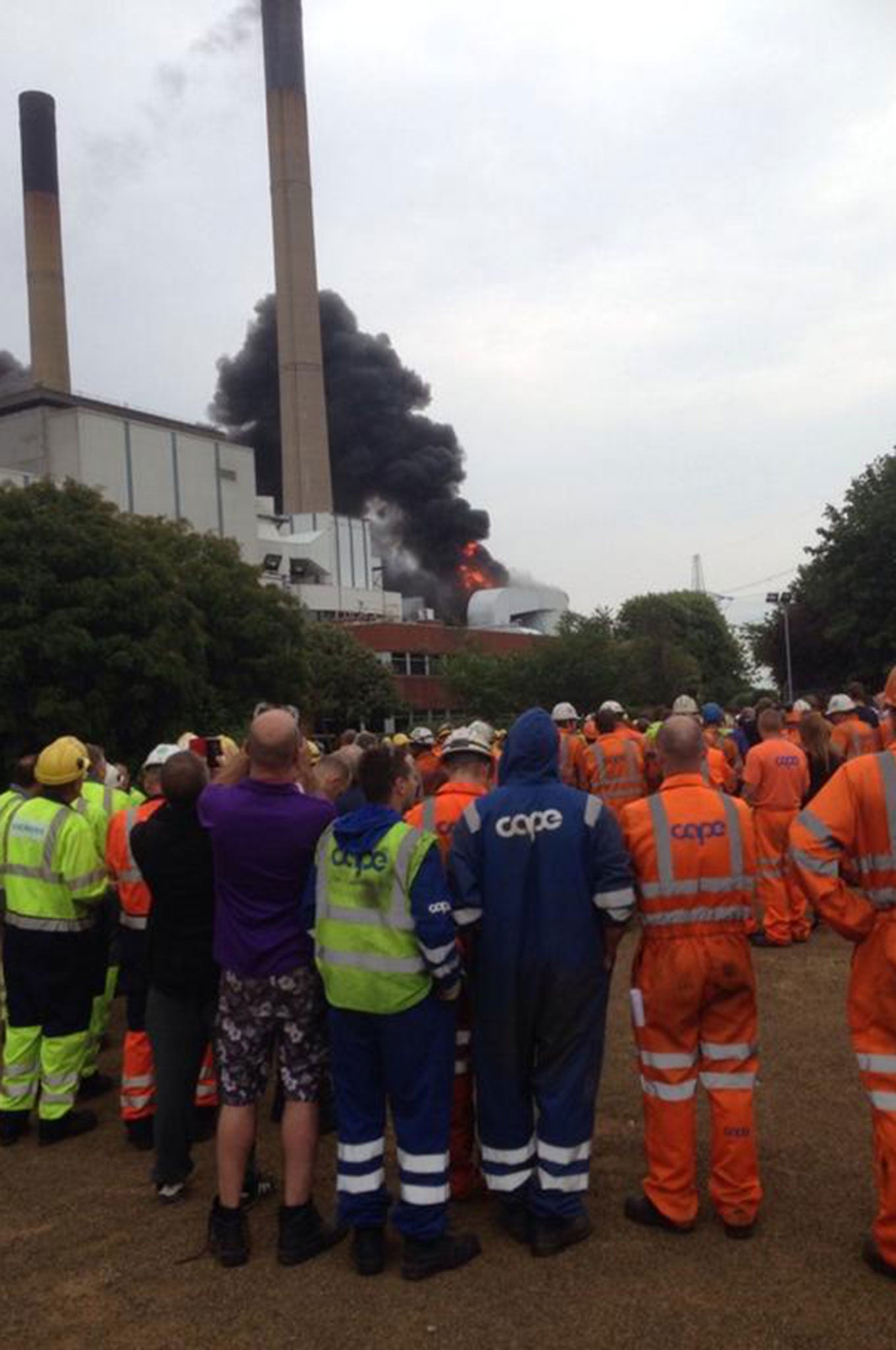 West Yorkshire Fire and Rescue Service said it has dispatched 50 firefighters and 10 pumps to the scene. Photo by James Vause