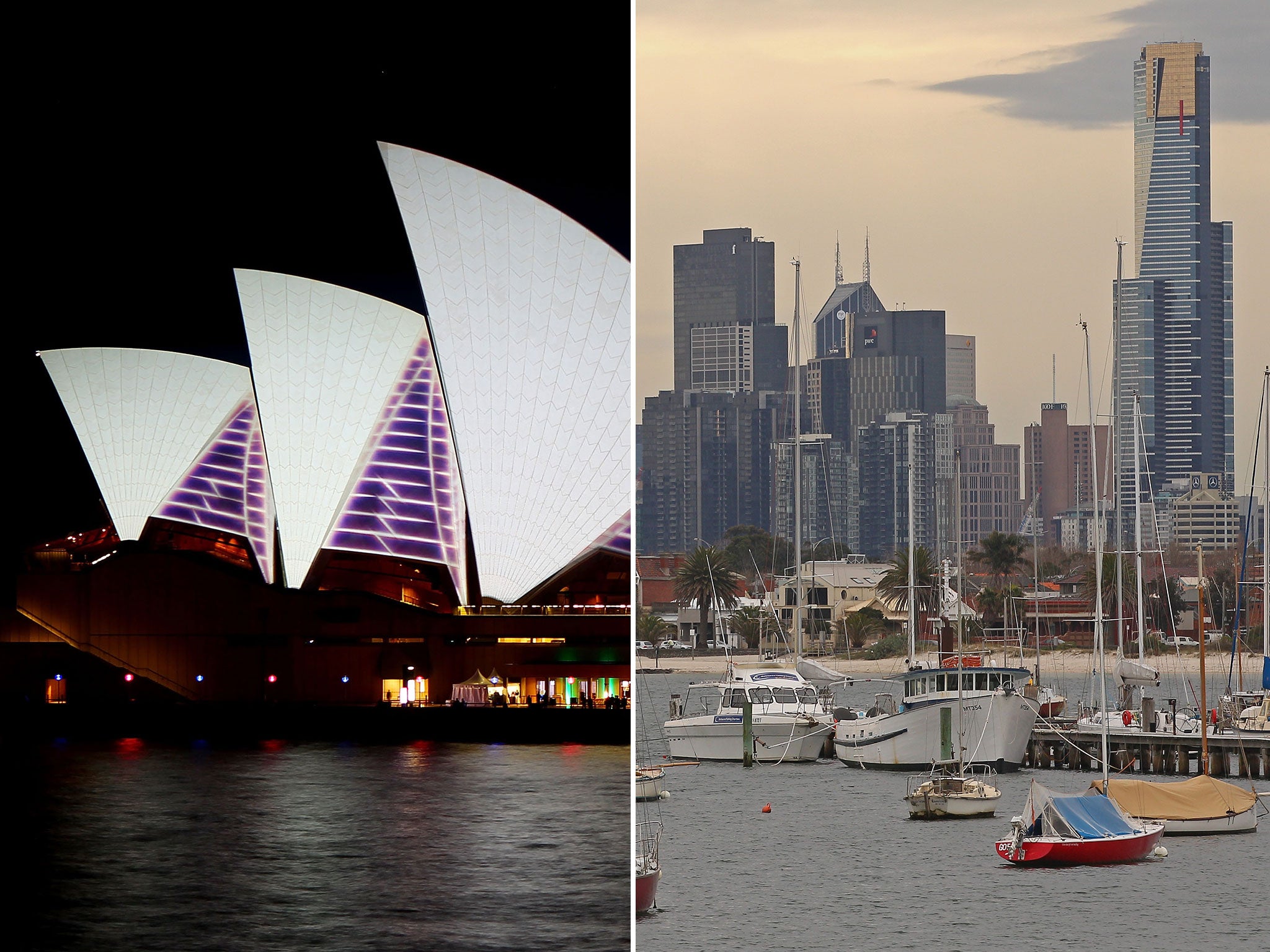 Sydney and Melbourne are locked in a row over giant milk crates