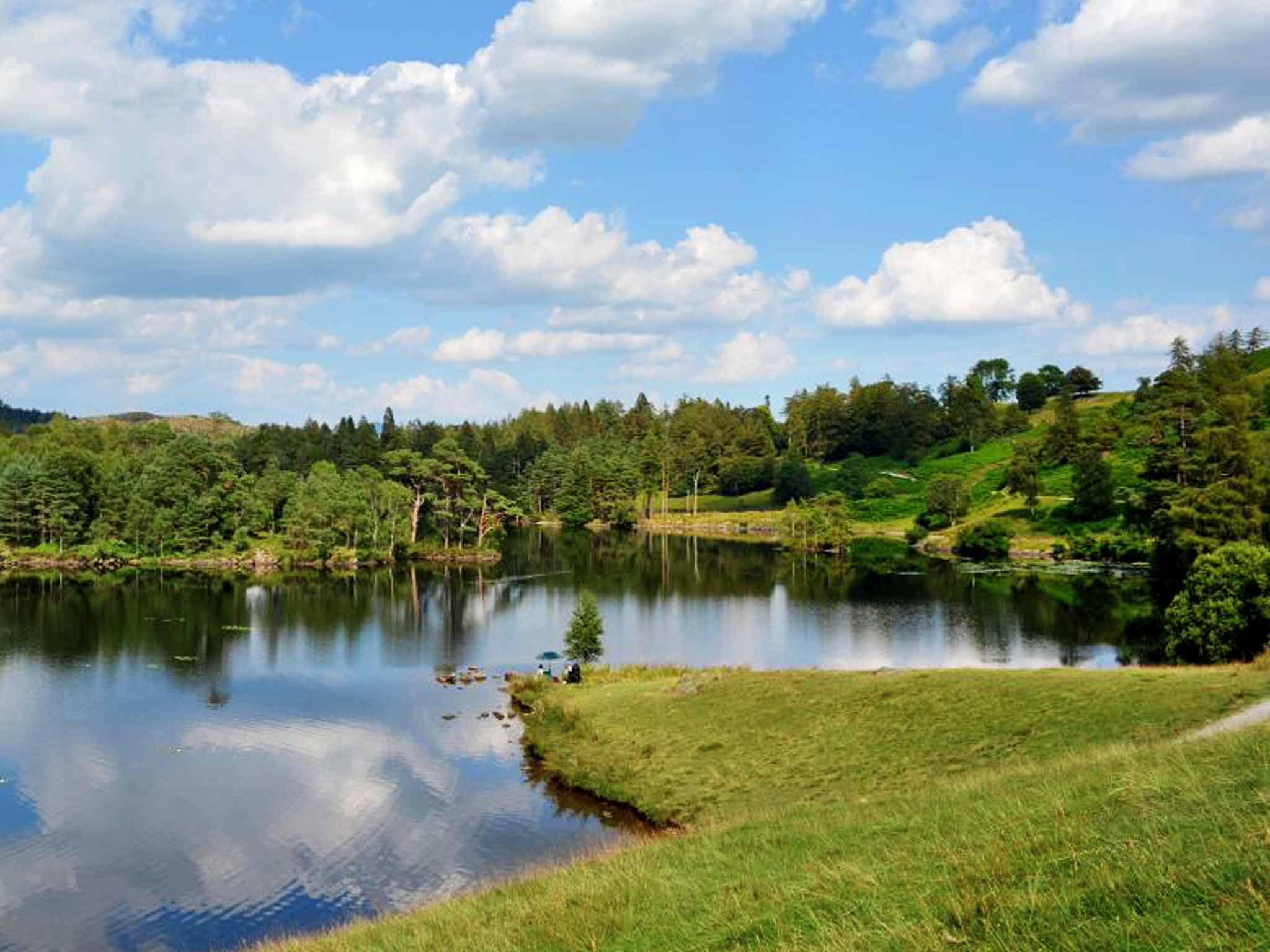 Amble around picturesque, man-made Tarn Hows