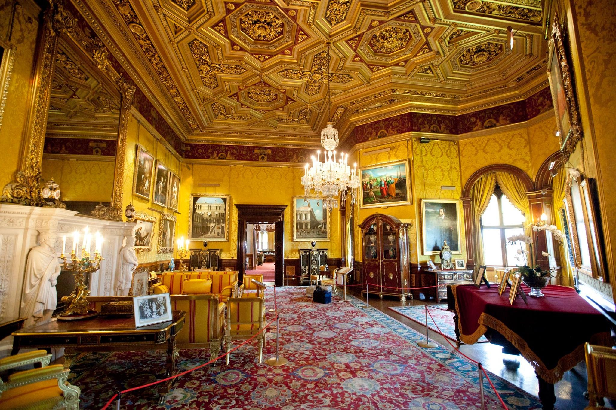 State Rooms are being used for filming (Picture: Alnwick Castle/Facebook)