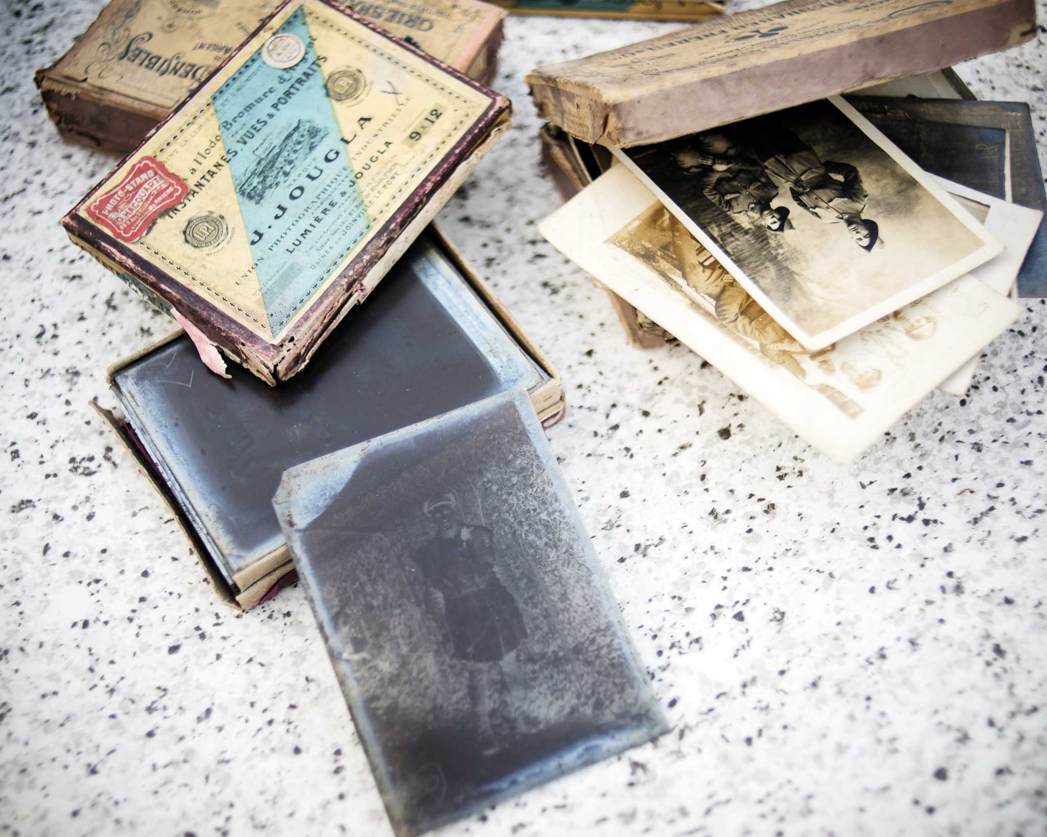 Photographs, post cards and glass negatives of British soldiers photographed by French photographer Alfred Dupire in 1916 during or just before the Battle of the Somme