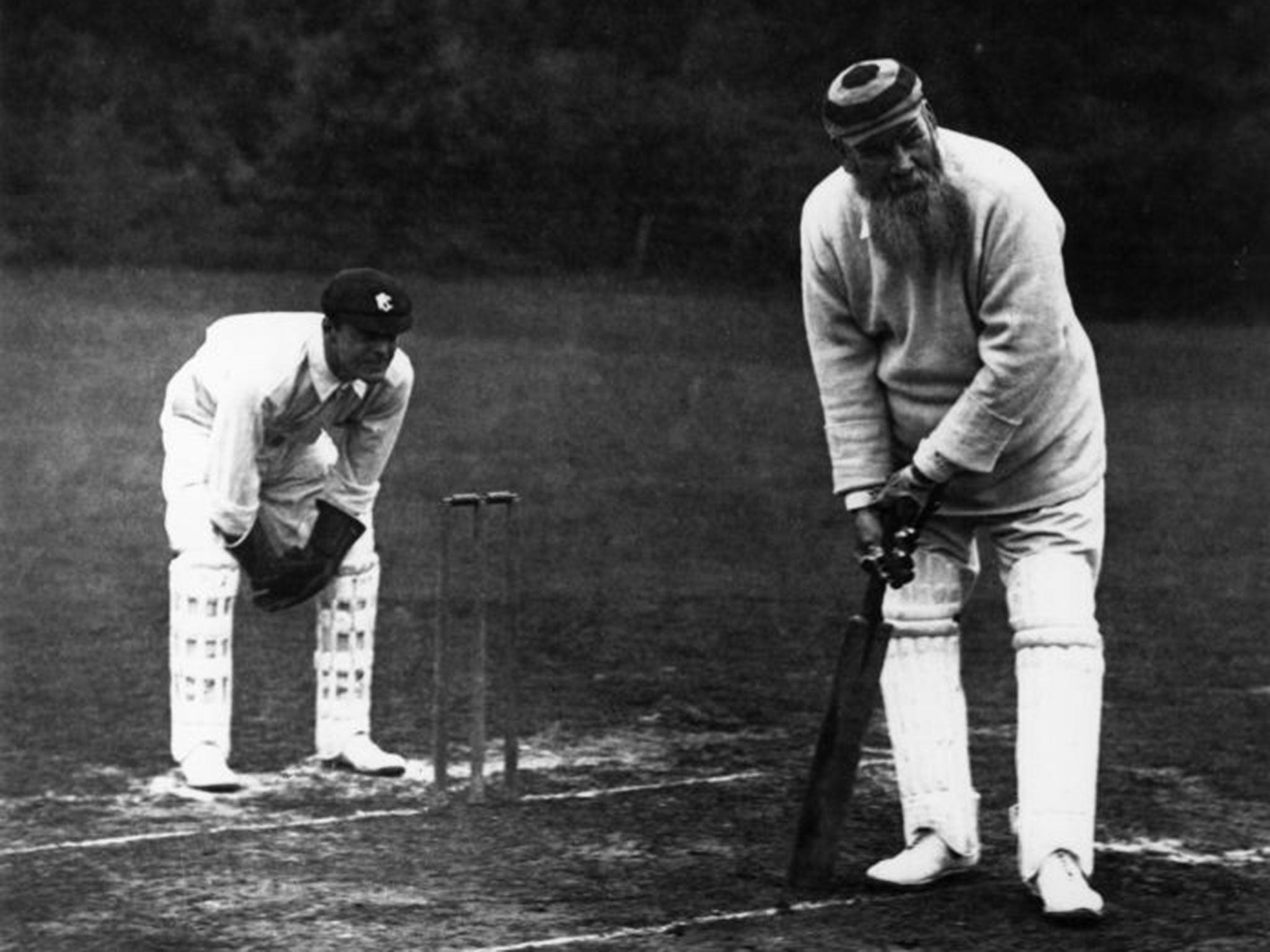 W G Grace in action