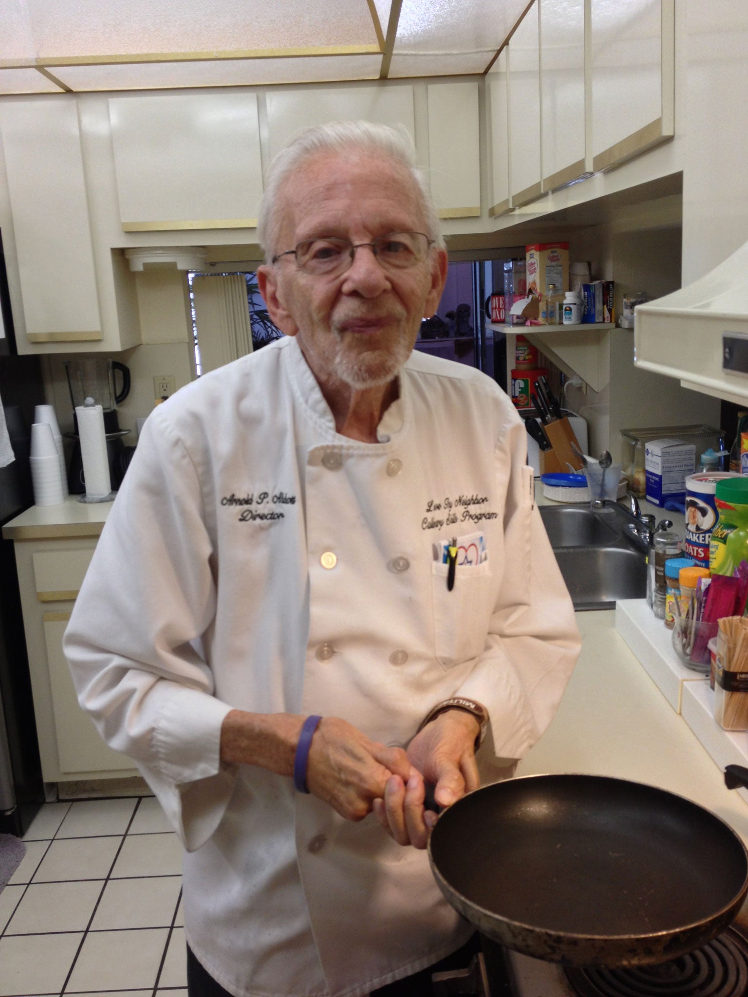 Arnold Abbott, 90, feeds homeless people once a week