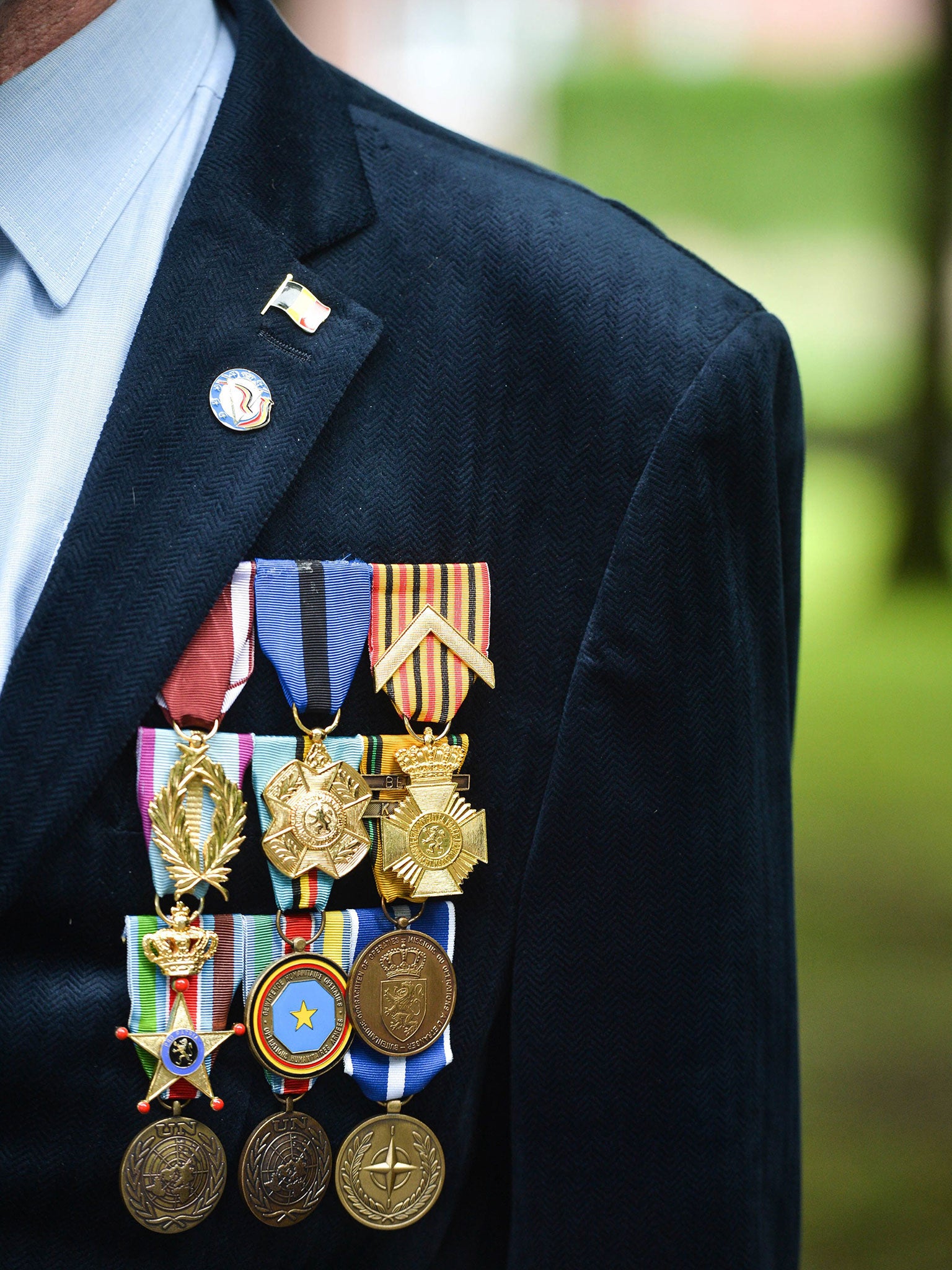 A veteran’s medals at Loncin