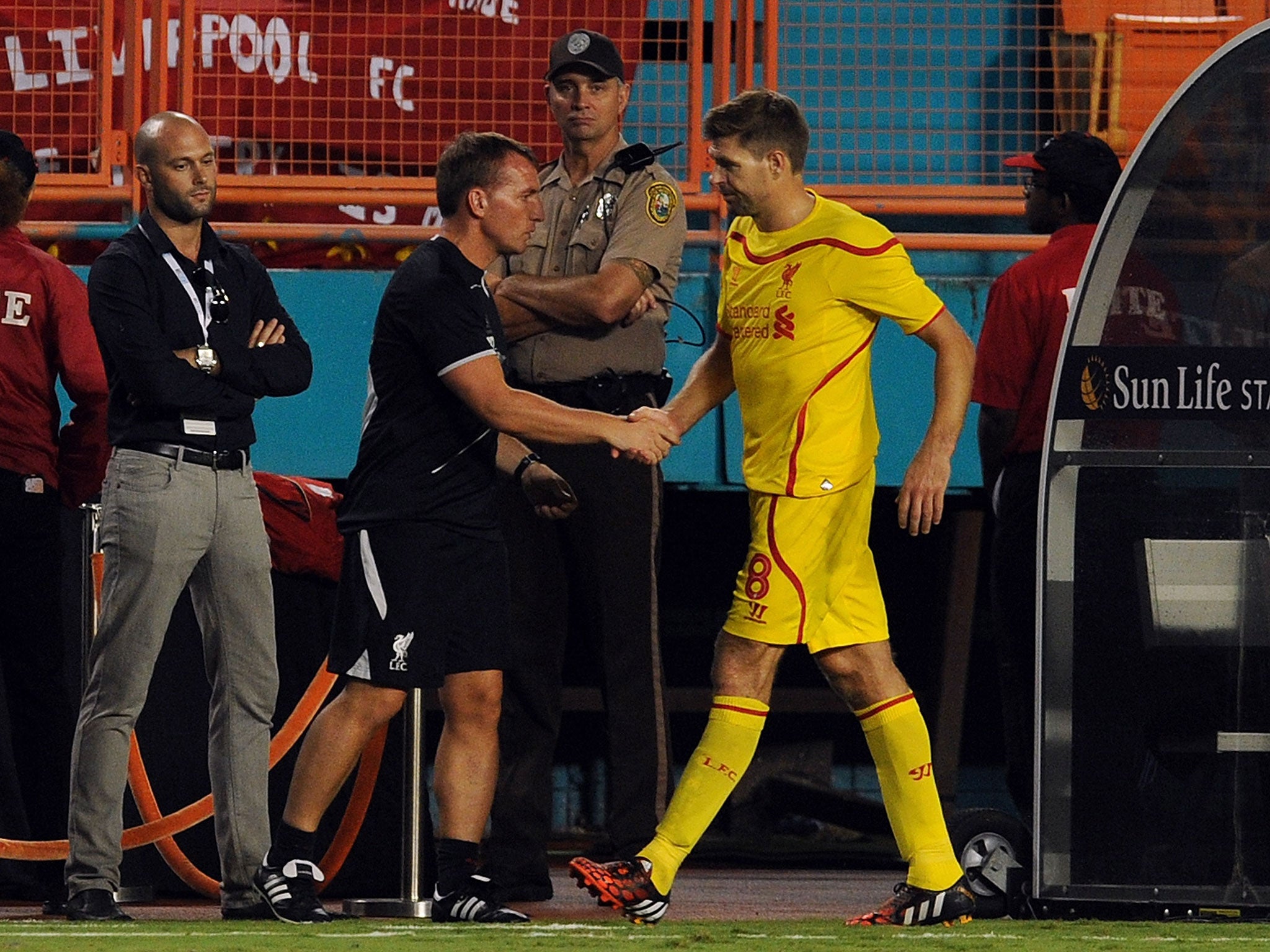 It was a disappointing night for Steven Gerrard and Brendan Rodgers