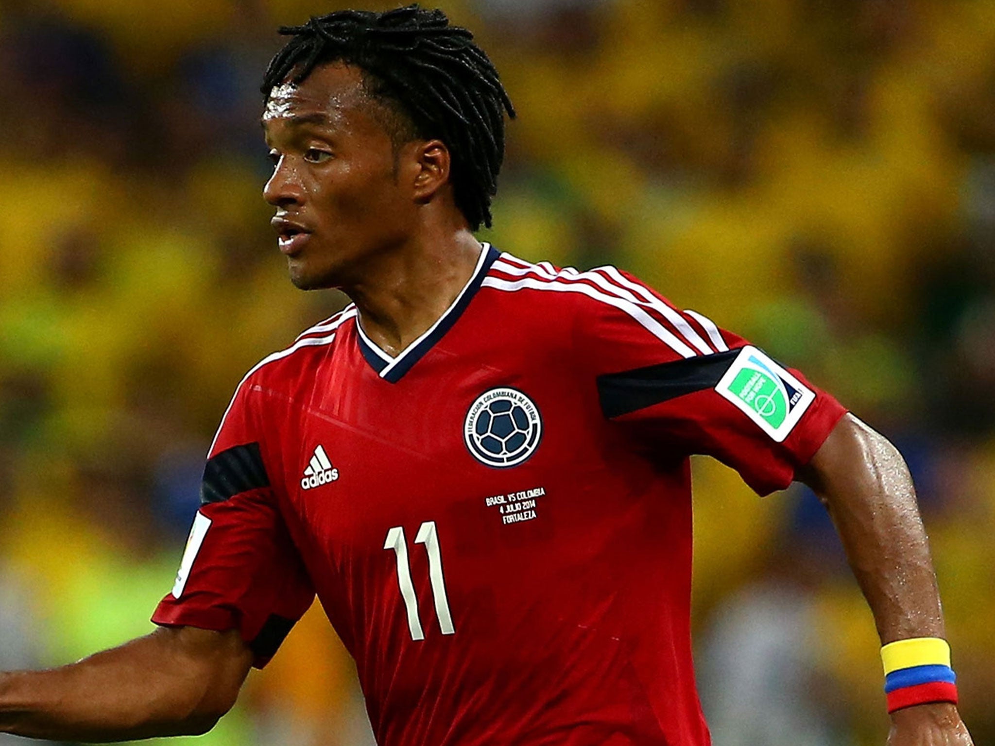 Juan Cuadrado in action for Colombia