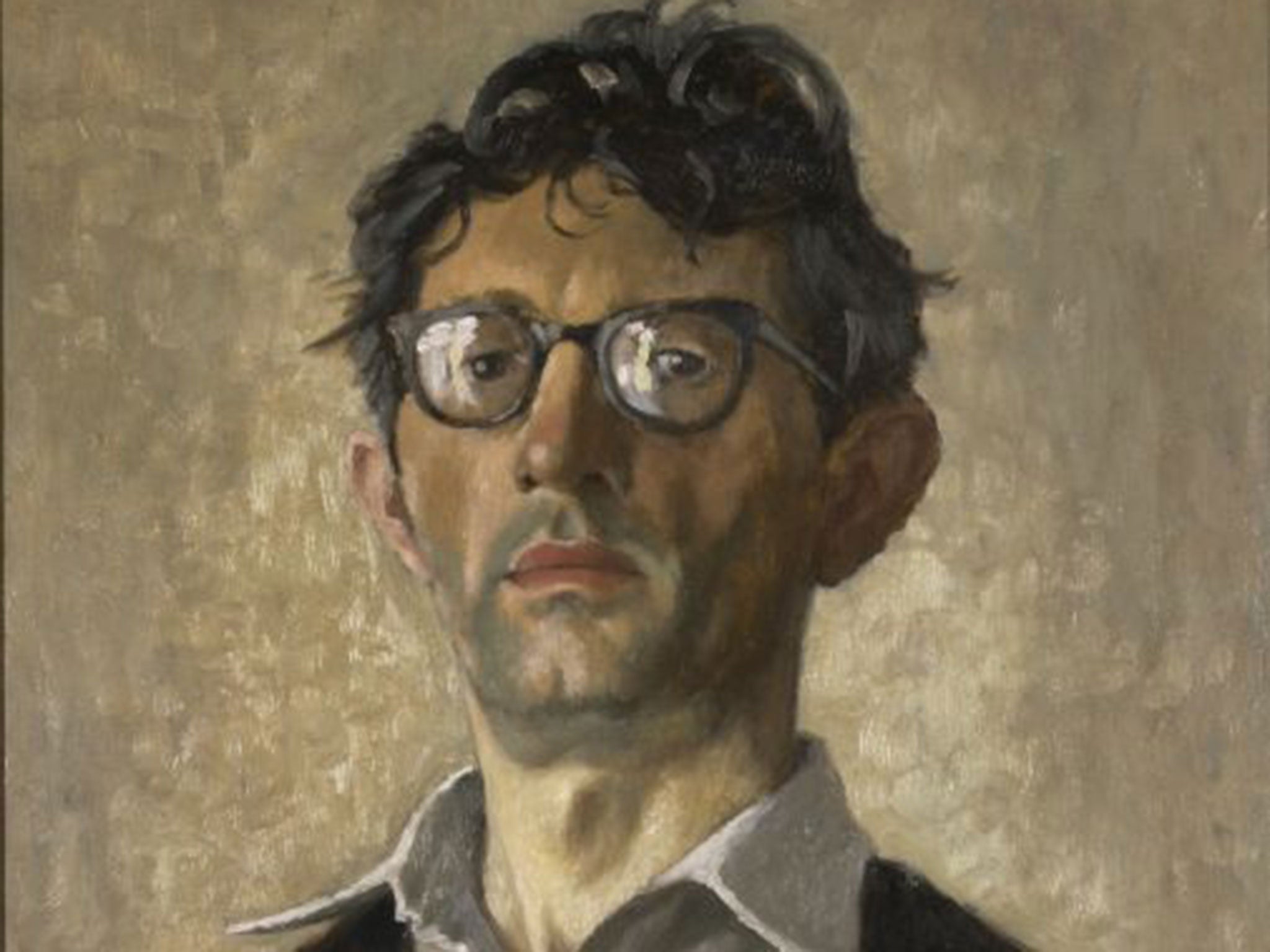 'Self-Portrait with Spectacles' (Norman Cornish)