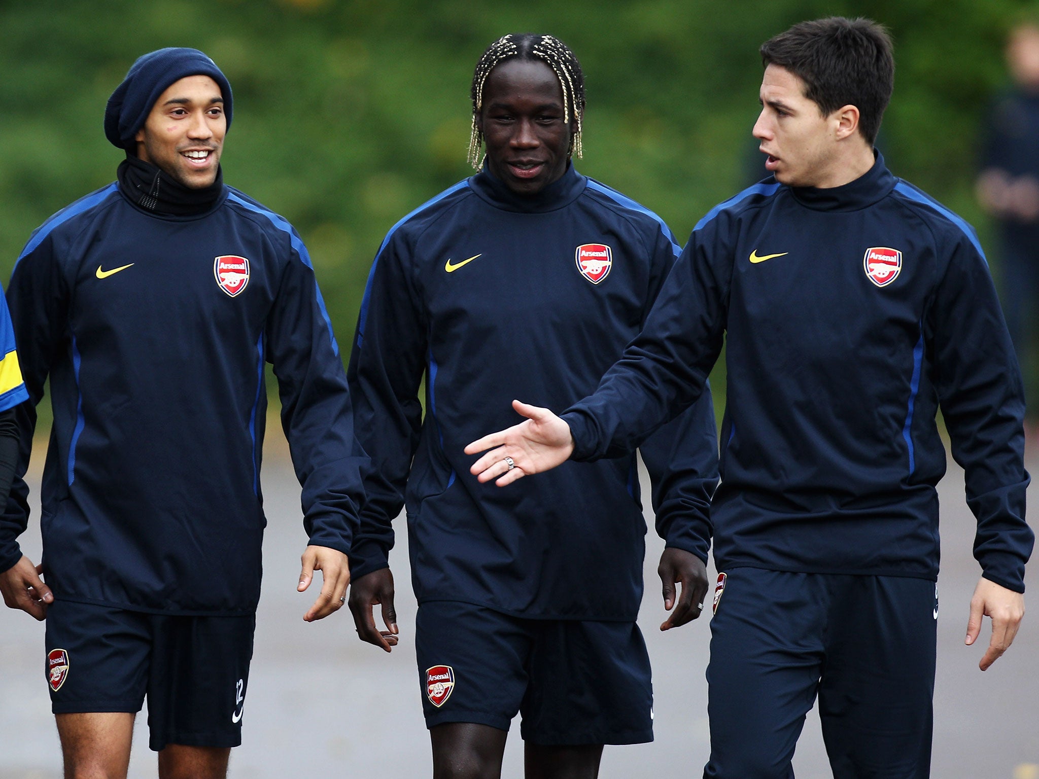 Bacary Sagna said former Arsenal team-mates Gael Clichy and Samir Nasri convinced him to join Manchester City